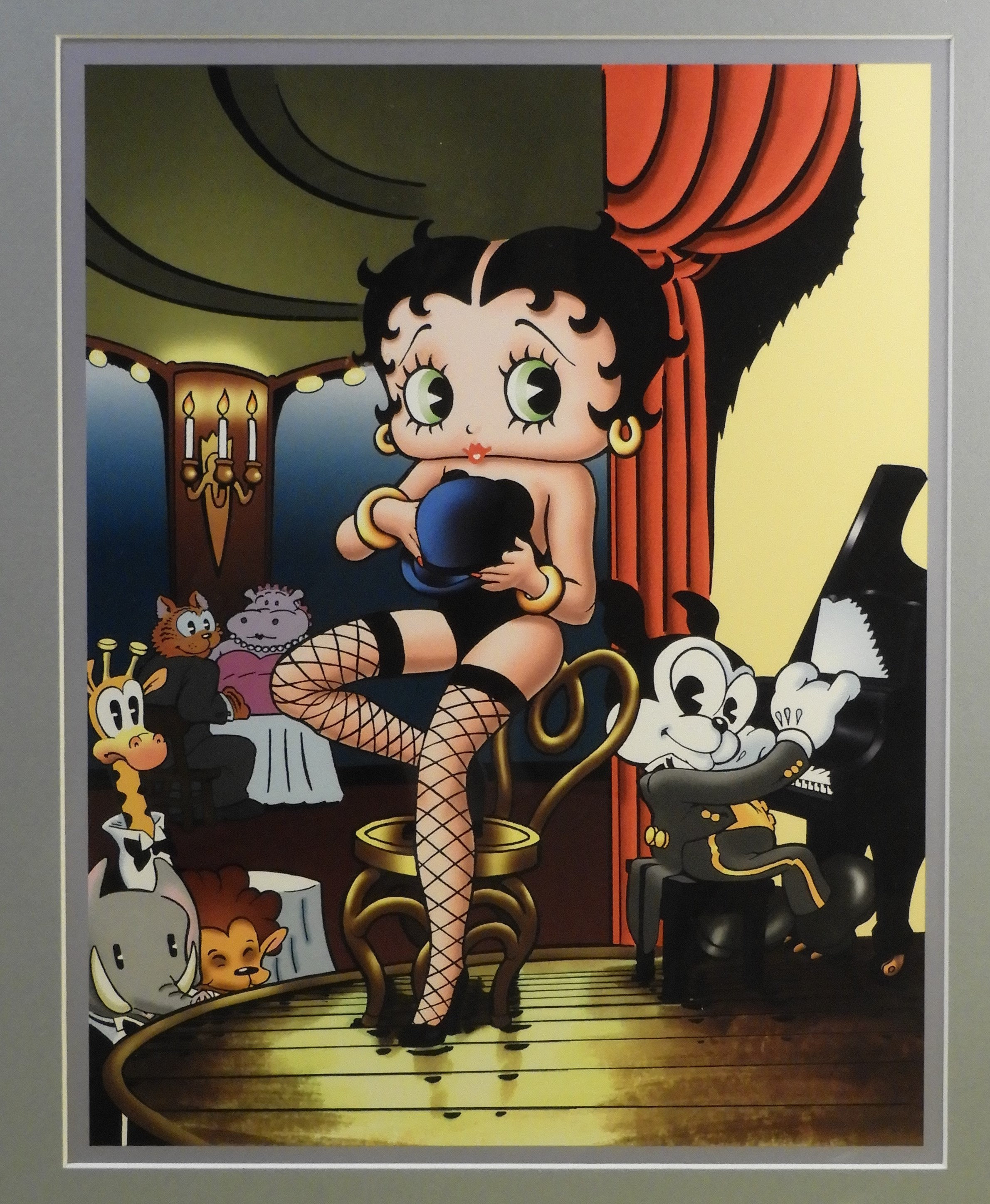 Vintage Betty Boop Print 1997 A Song And A Smile Betty Boop Art.