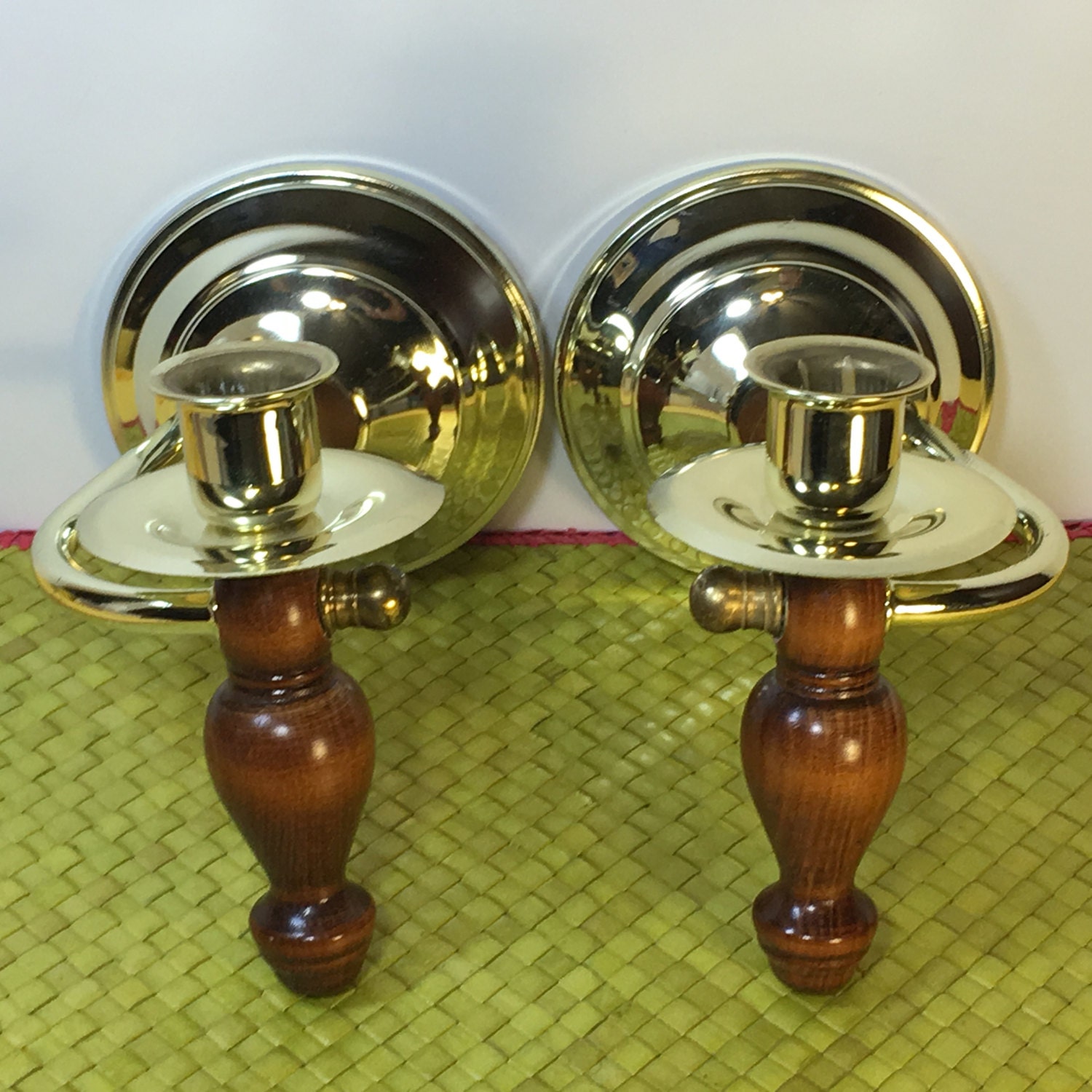 Vintage Home Interior Candle Holders Candlestick Wall