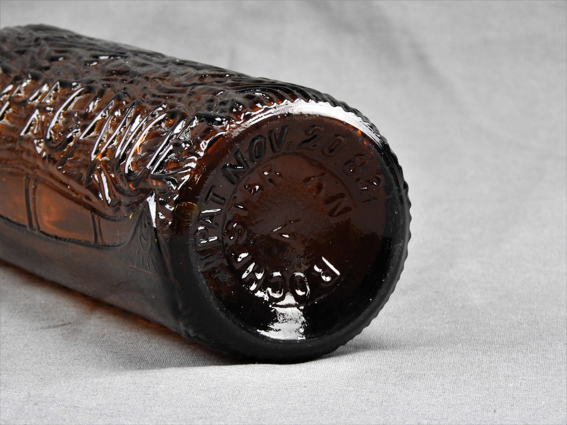 Antique Bitters Bottle 1883 Tippecanoe Birch Log & Canoe Etsy