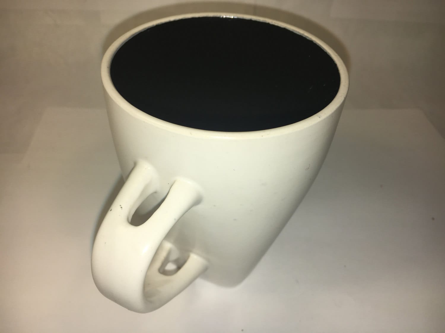 Vintage Coffee Cup, Ceramic Coffee Mug, White & Black Coffee Mug