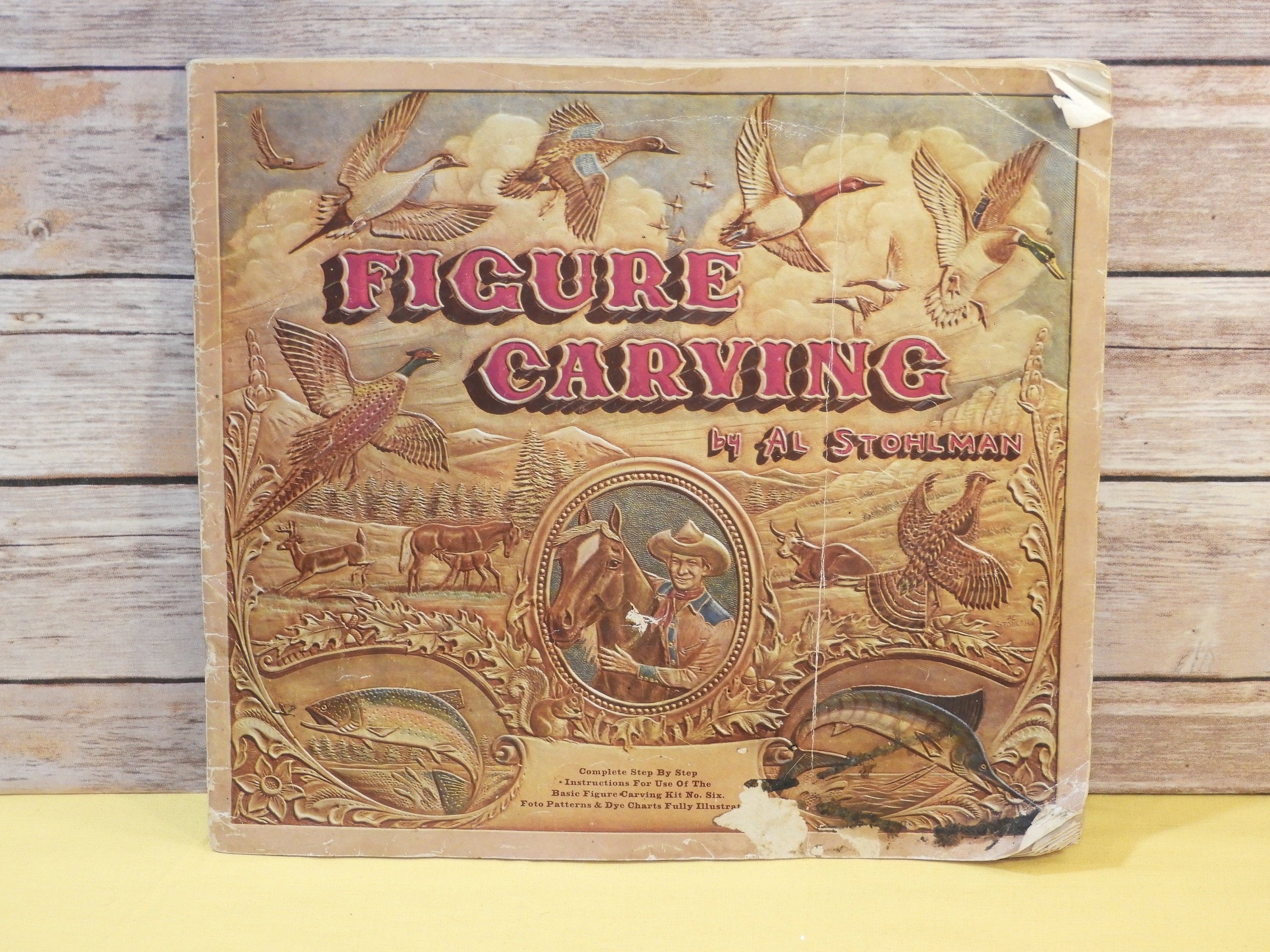 Vintage 1953 Figure Carving Craft Book, Mid Century Al Stohlman