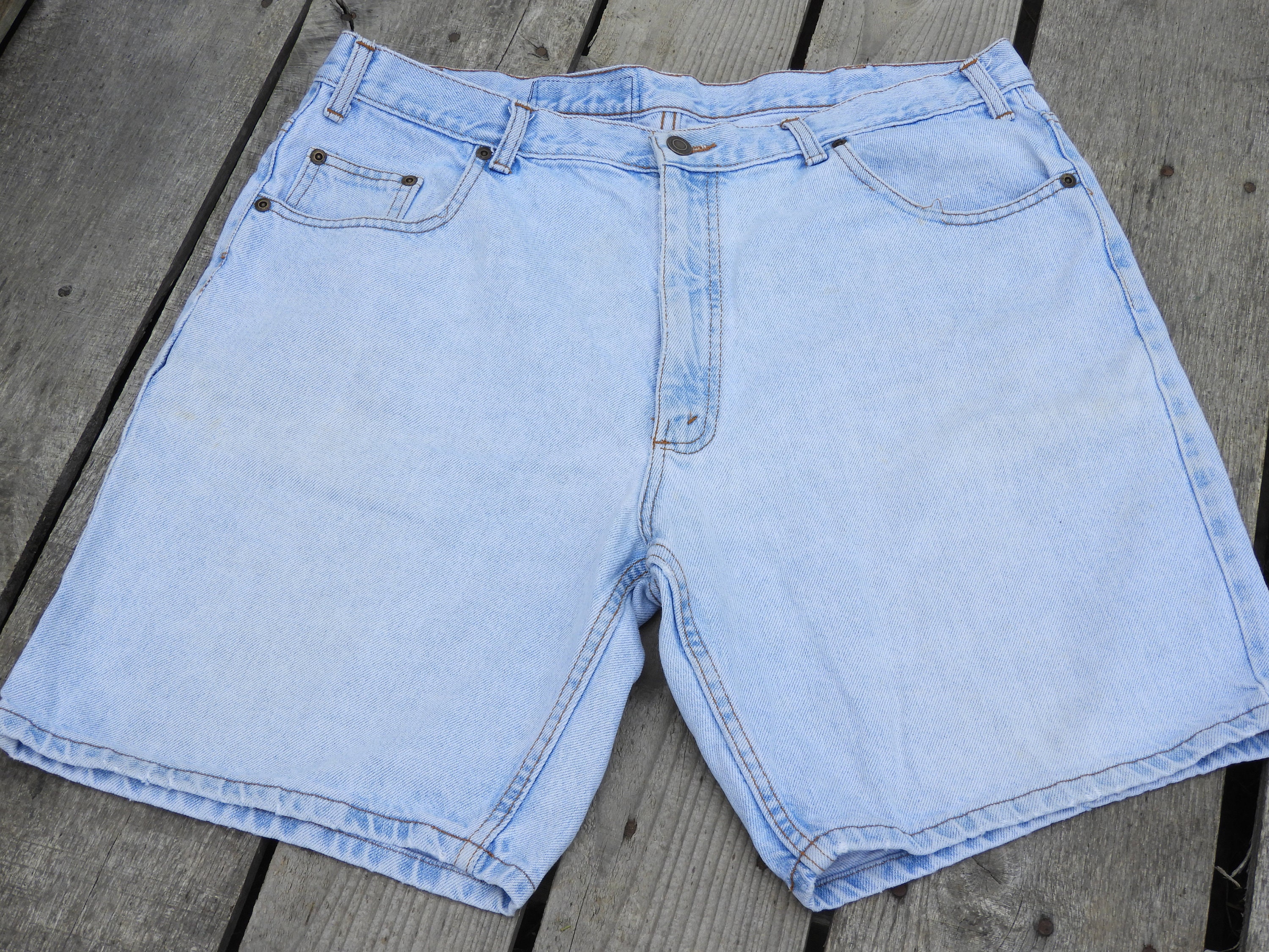 mens high waisted jean shorts