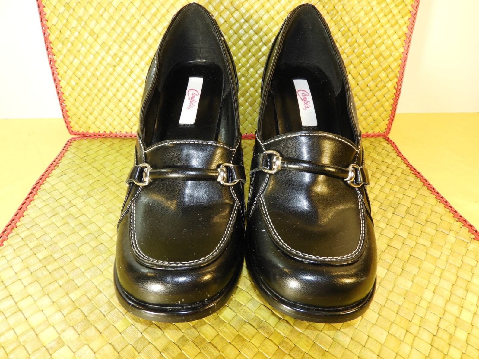 Vintage Candies Black Heels Pumps Size 10 Gottee Candies | Etsy