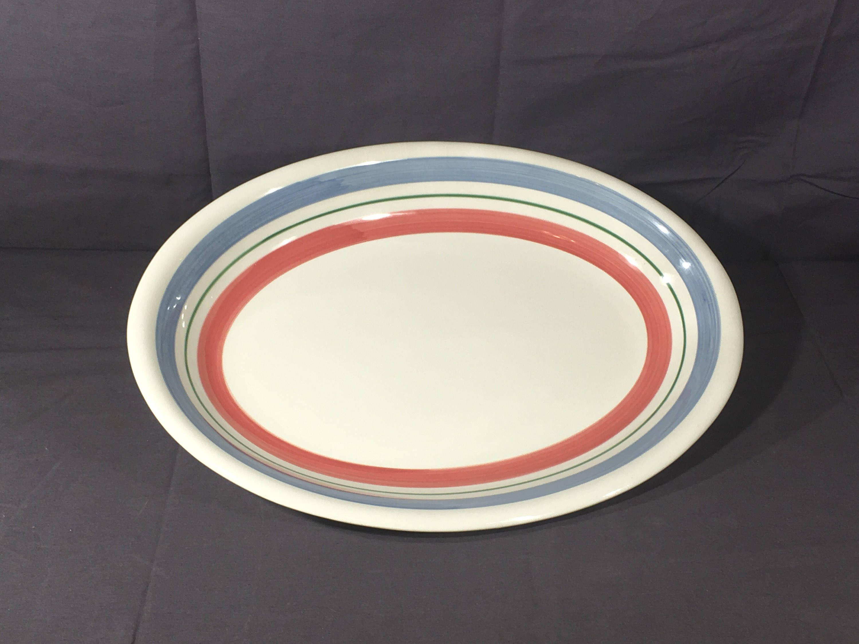 Vintage Furio Platter, Italian Deep Dip Dish, Decorative Ceramic Chip n
