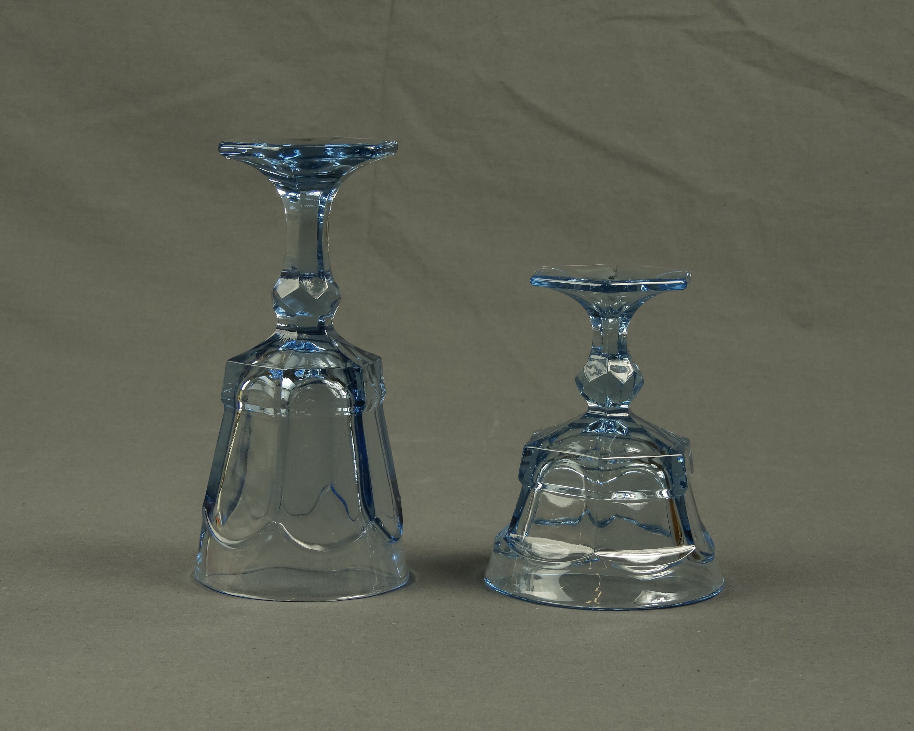 Vintage Fostoria Goblets (2), Water Glasses, Jamestown Blue, Virginia