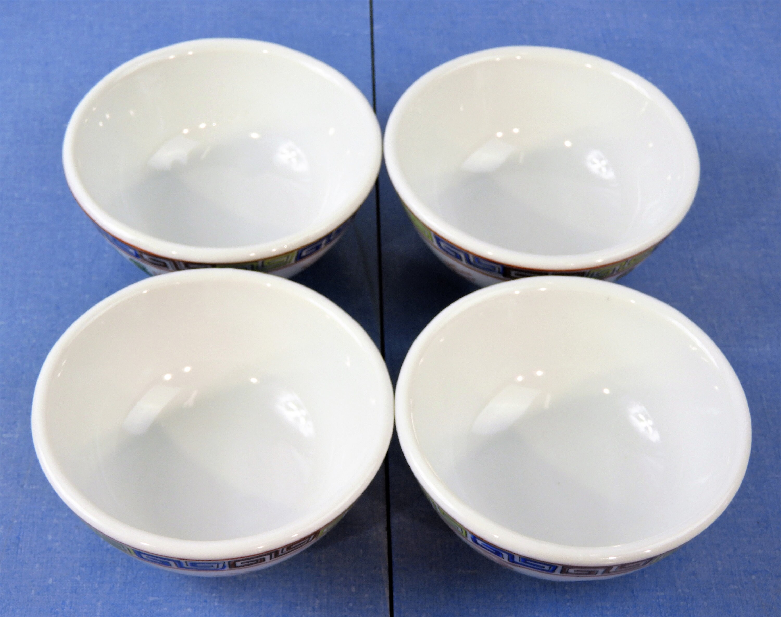 Vintage Oriental Bowls 4 Dragon Peacock Dishes F S Louie Berkeley vintage-oriental-bowls-4-dragon-peacock-dishes-f-s-louie-berkeley