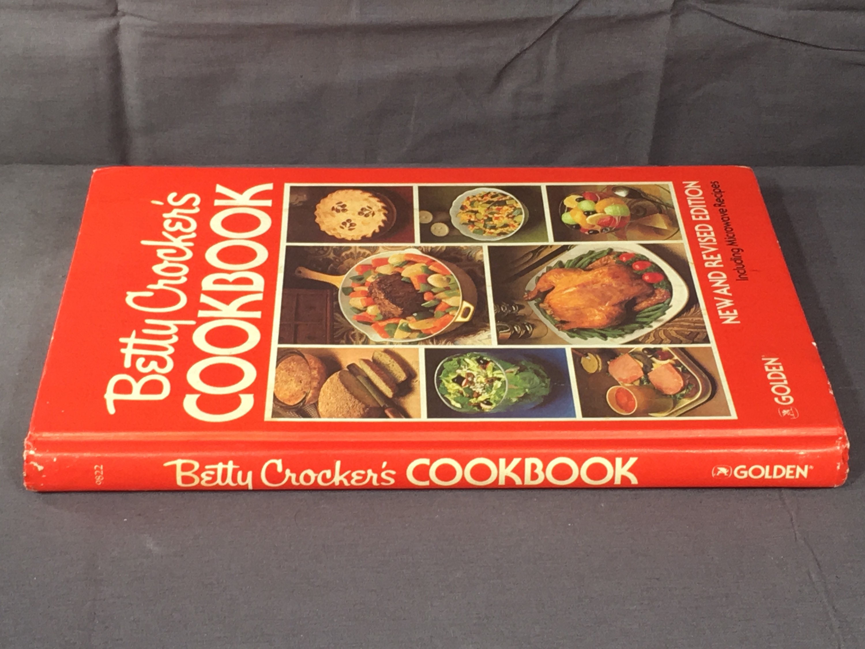 Vintage 1978 Betty Crocker Cookbook, Decorative Red Yellow Recipe Book