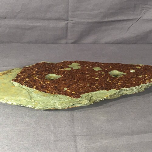 Vintage Slate Potholder, Green shops Copper Rock Trivet, Decorative Kitchen Countertop Accent, Collectible Rock Art,Clear Coat Stone Decor,Coaster