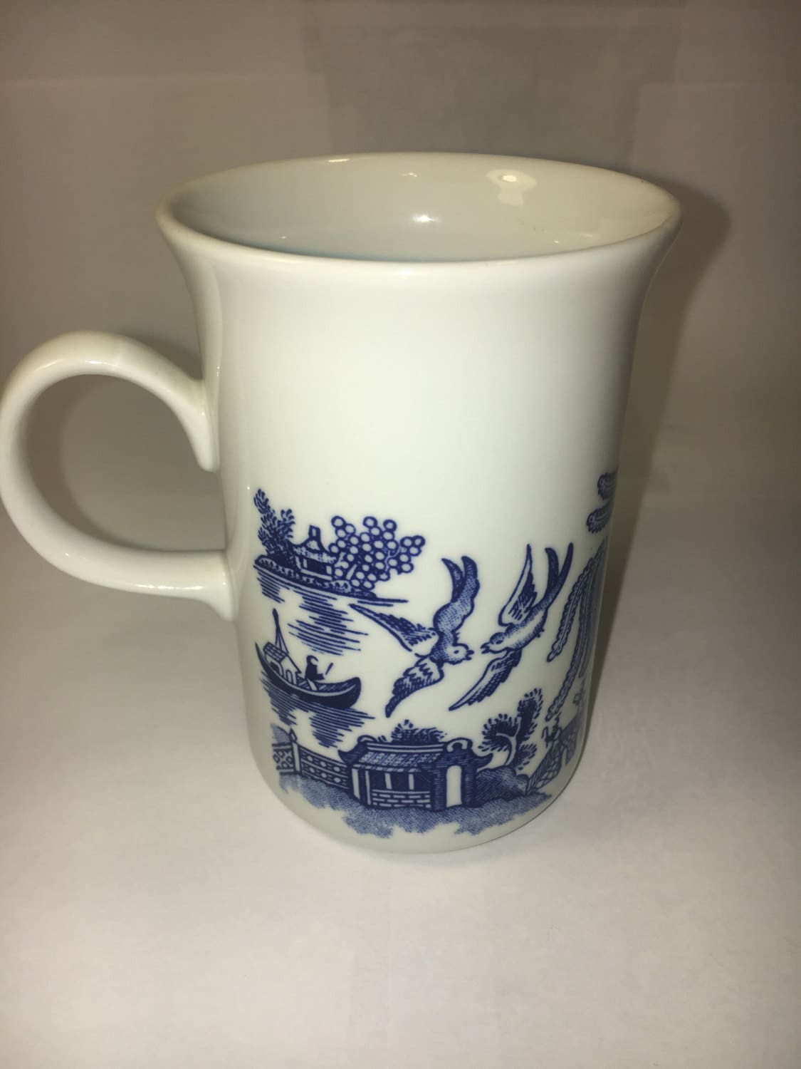 Vintage Churchill Mug Cup Blue Willow Pattern CC Tall Mug made in