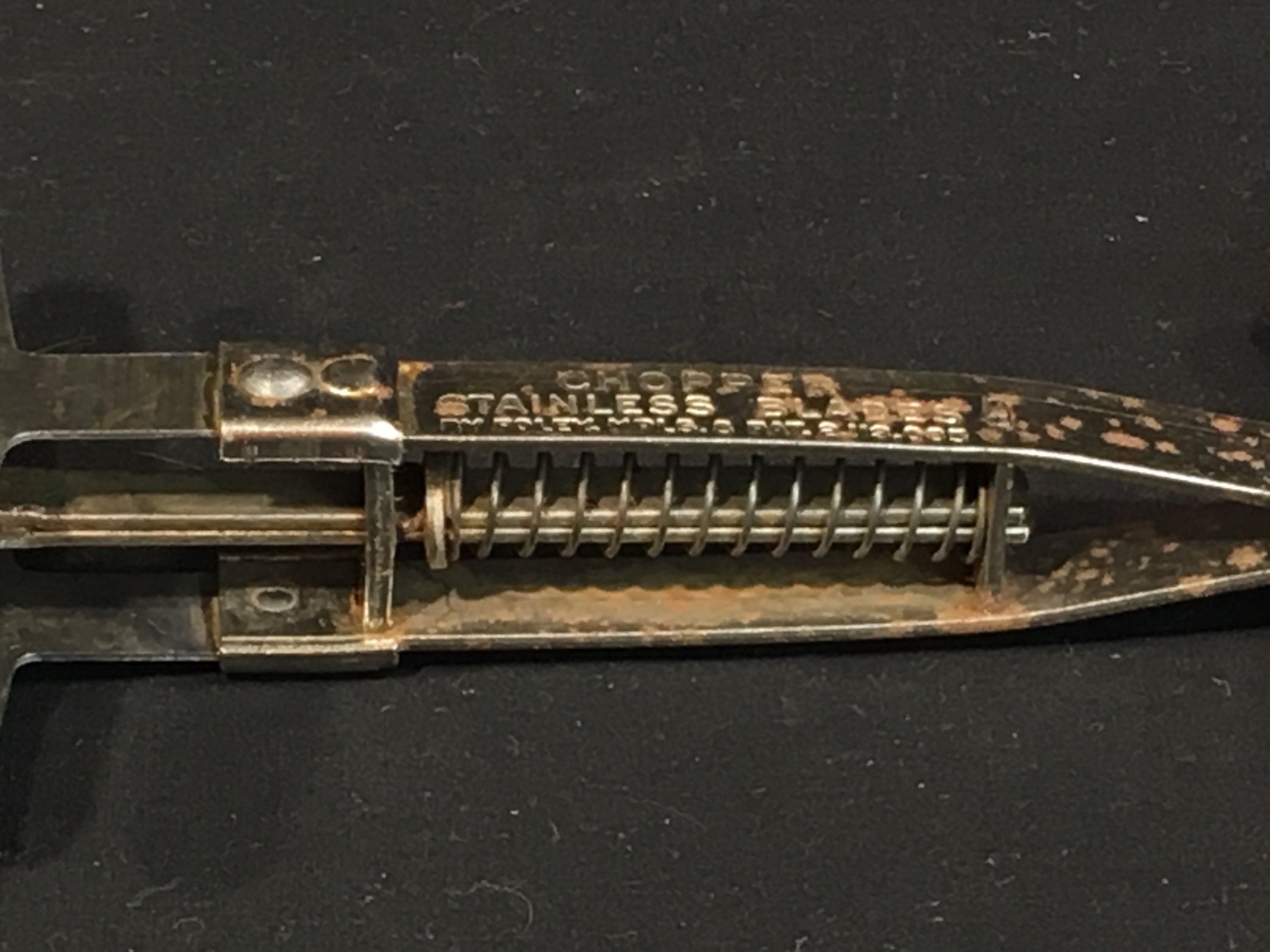 Vintage Foley Chopper, Stainless Steel Blades Kitchen Tool, Decorative