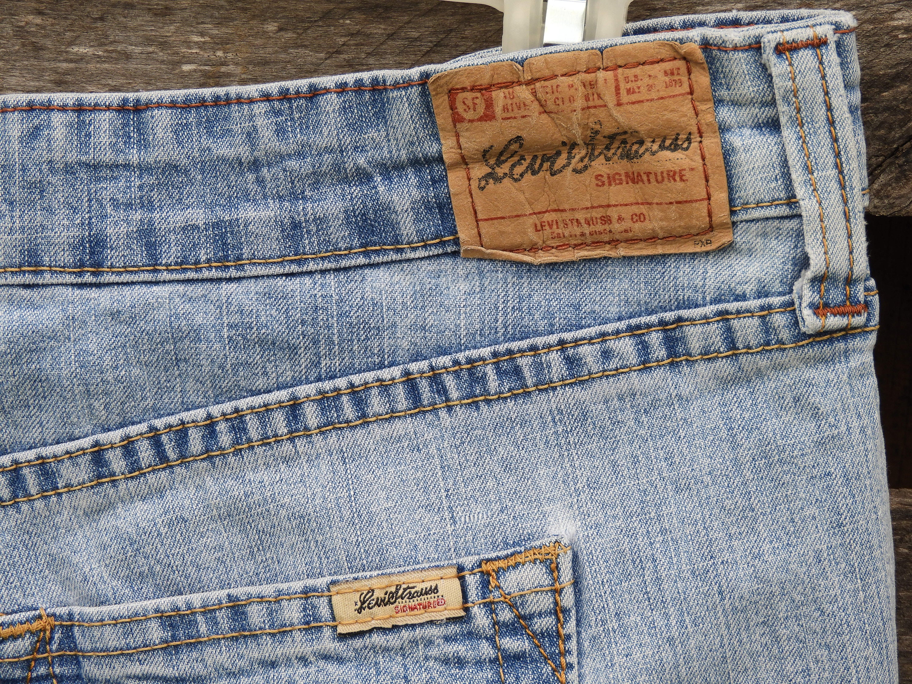 Vintage Low Rise Levis, Women's 12 Long Jeans, 32 Waist Boot Cut