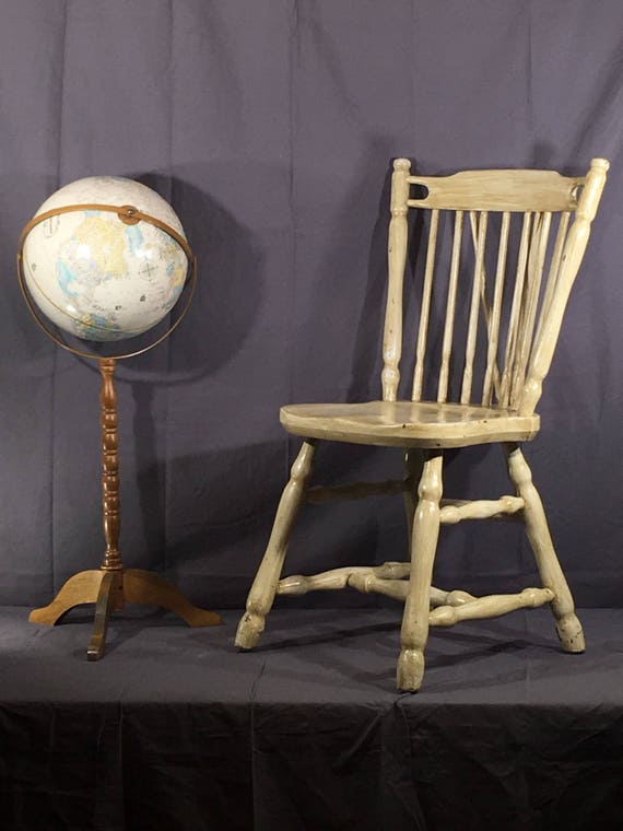 Antique Stickley Bros Chair Decorative Brown White Accent Etsy