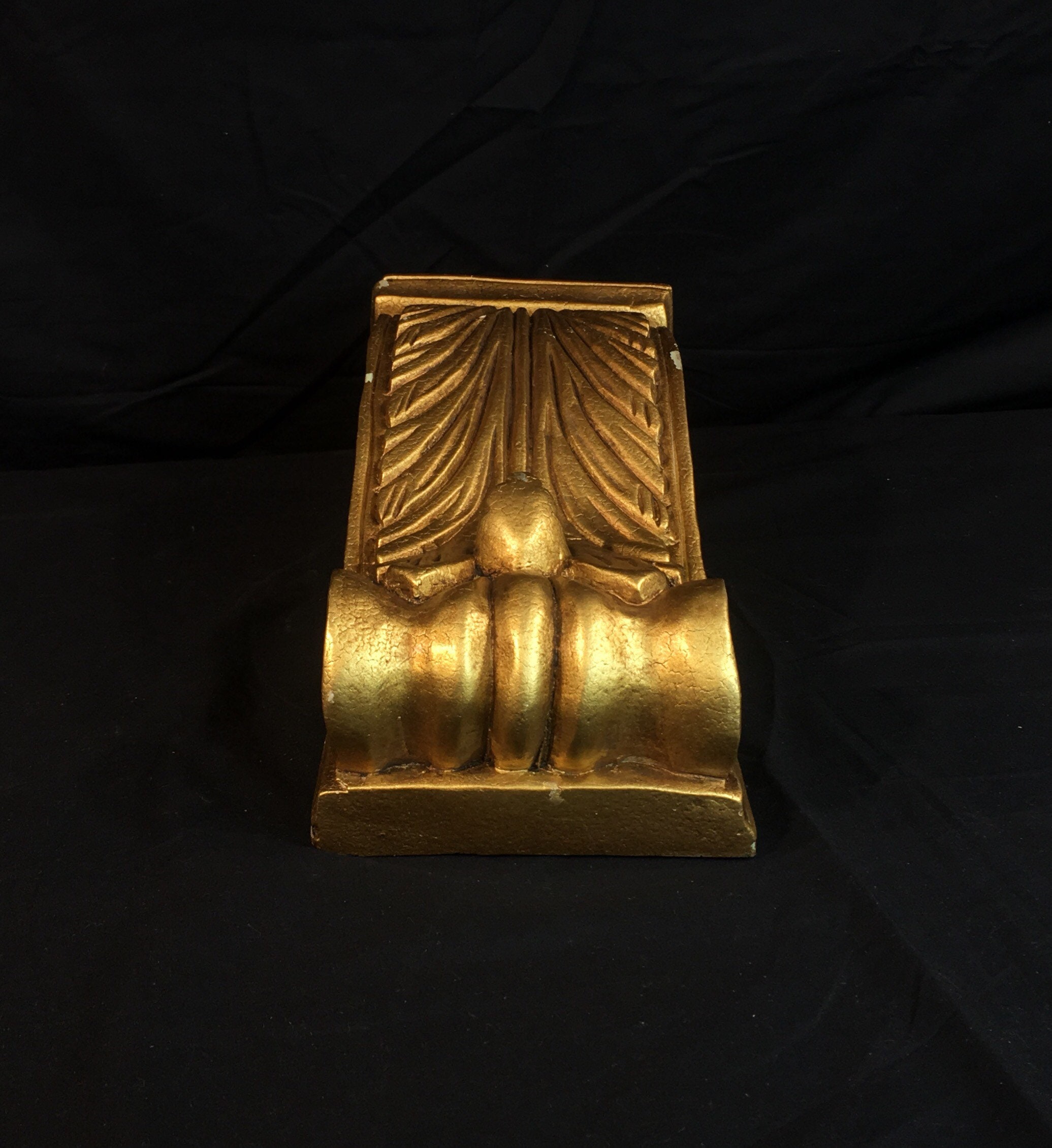 Vintage Carved Wall Sconce, Gold Florentine Shelf, Wooden ... Vintage Carved Wall Sconce, Gold Florentine Shelf, Wooden ... on Wooden Wall Sconce Shelf Decorating id=31030
