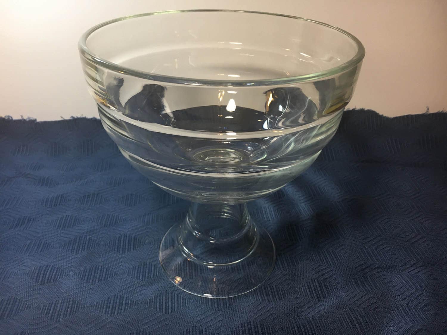 Vintage Wedding Trifle Occasion Dessert Salad Bowl, 8 Glass Trifle Bowl
