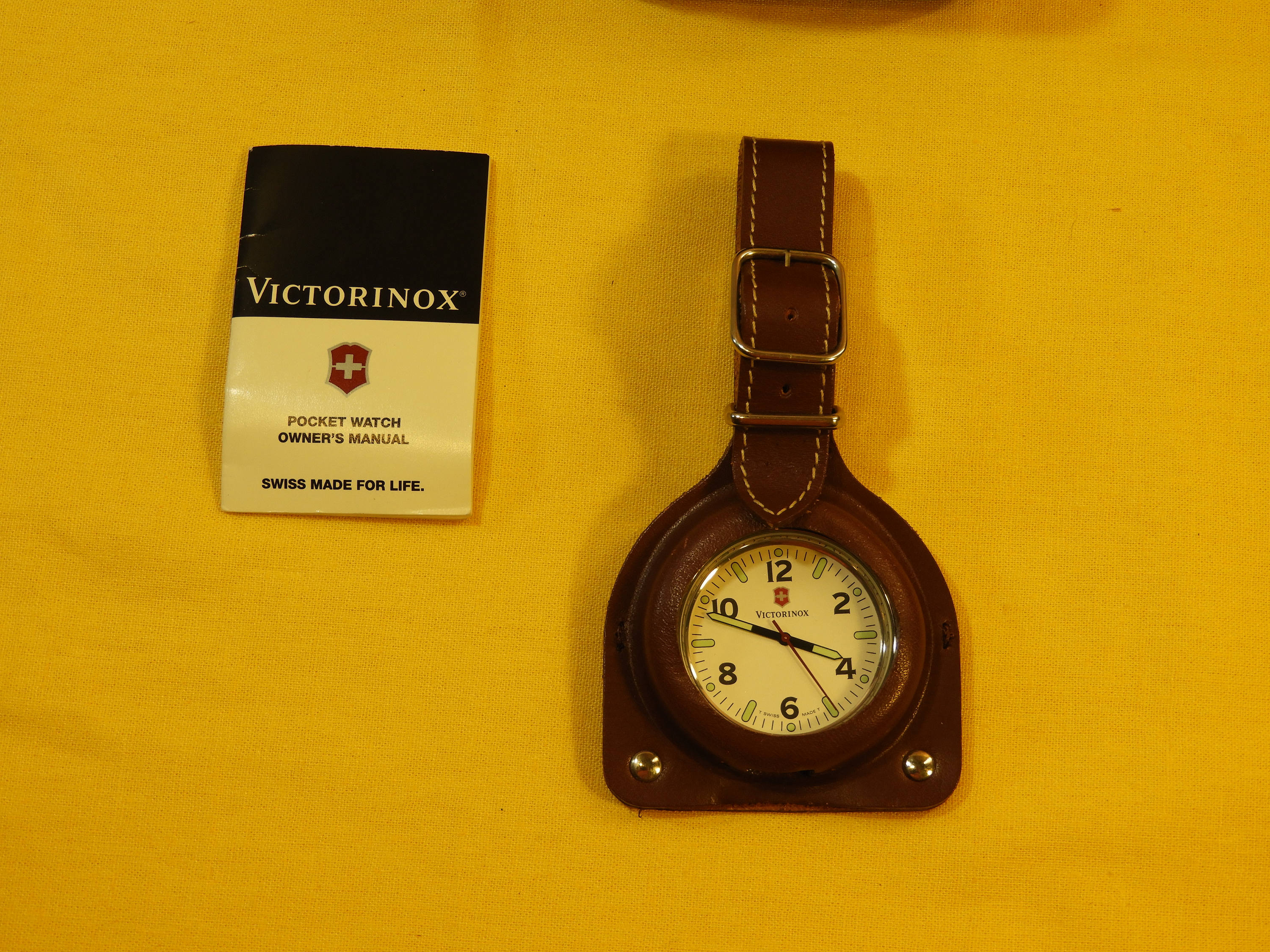 Vintage Victorinox Swiss Pocket Watch, Swiss Army Knife Watch, Swiss