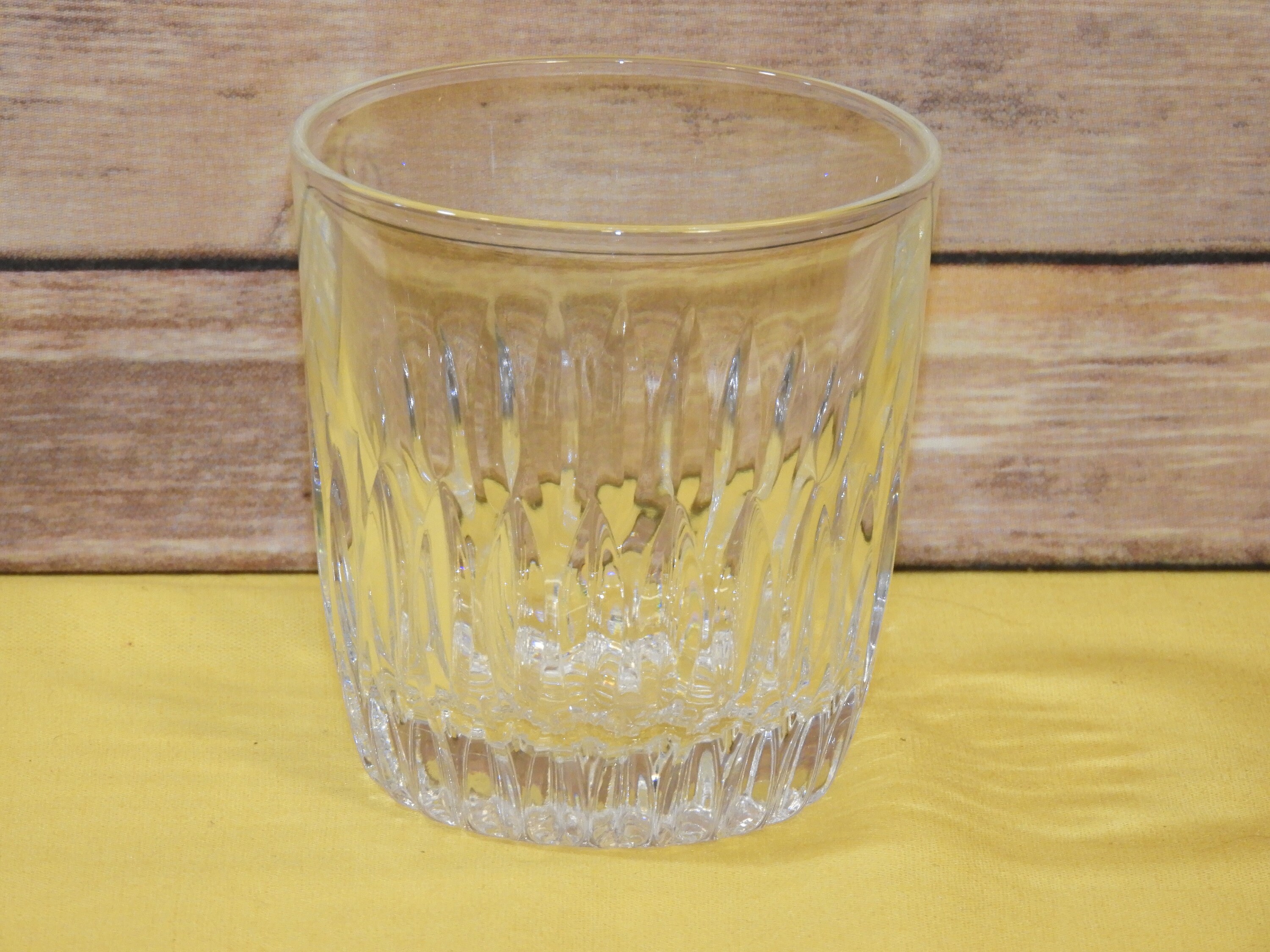 Vintage Winchester Style Glass, Heavy 8 oz Glass, Clear Ribbed Juice