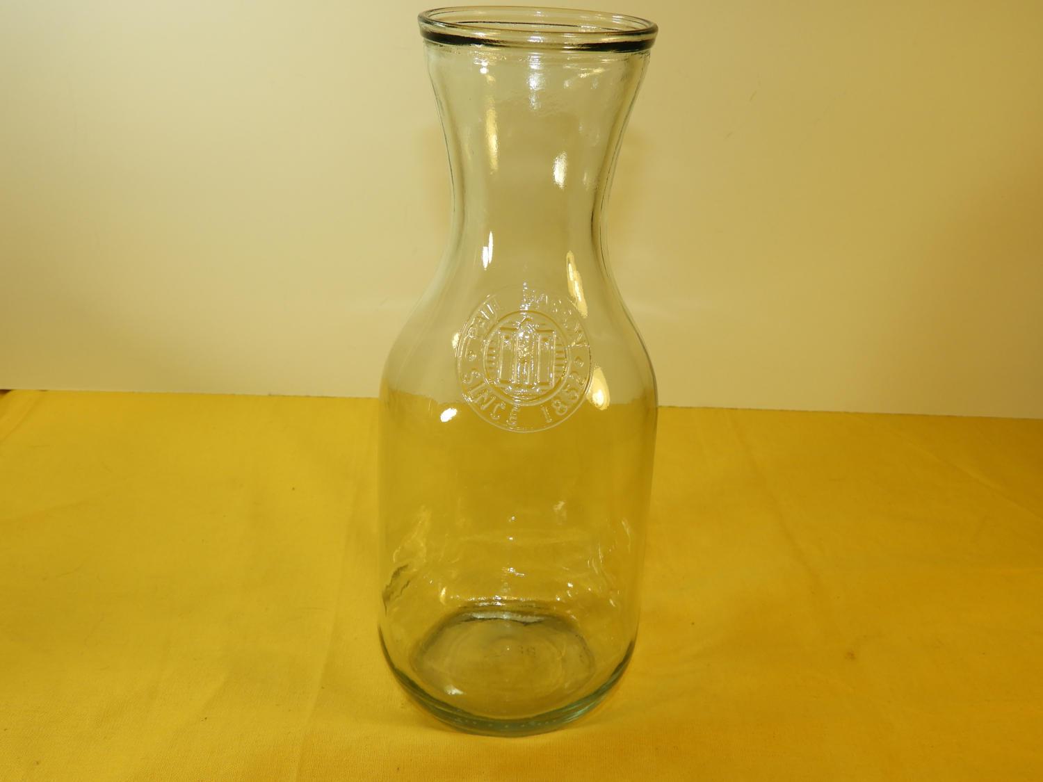 Vintage Glass Decanter Carafe, Paul Masson Since 1852 Glass Bottle