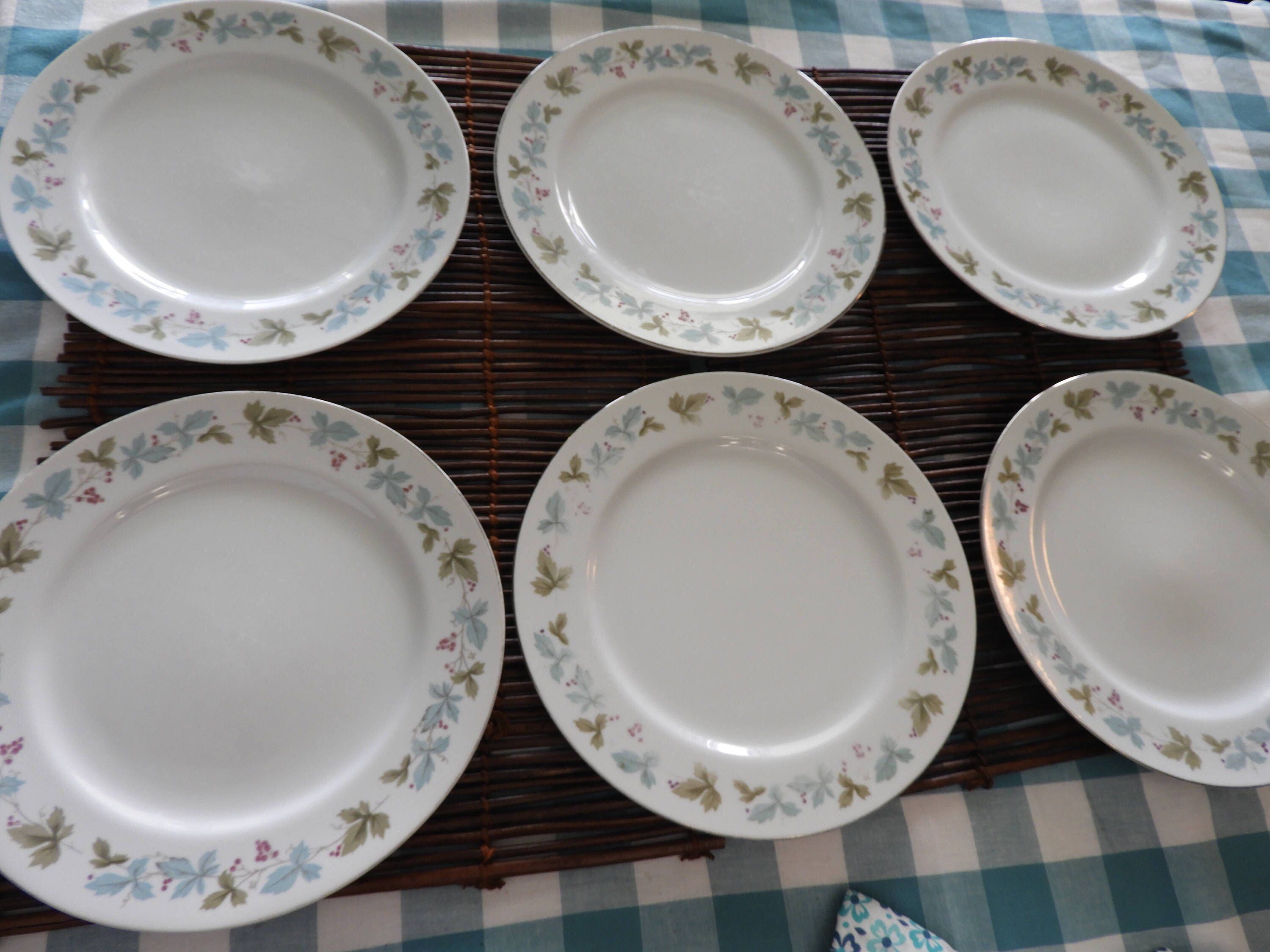 Vintage 1960's Fine China Plates (6), Wedding Plates, Vintage Porcelain
