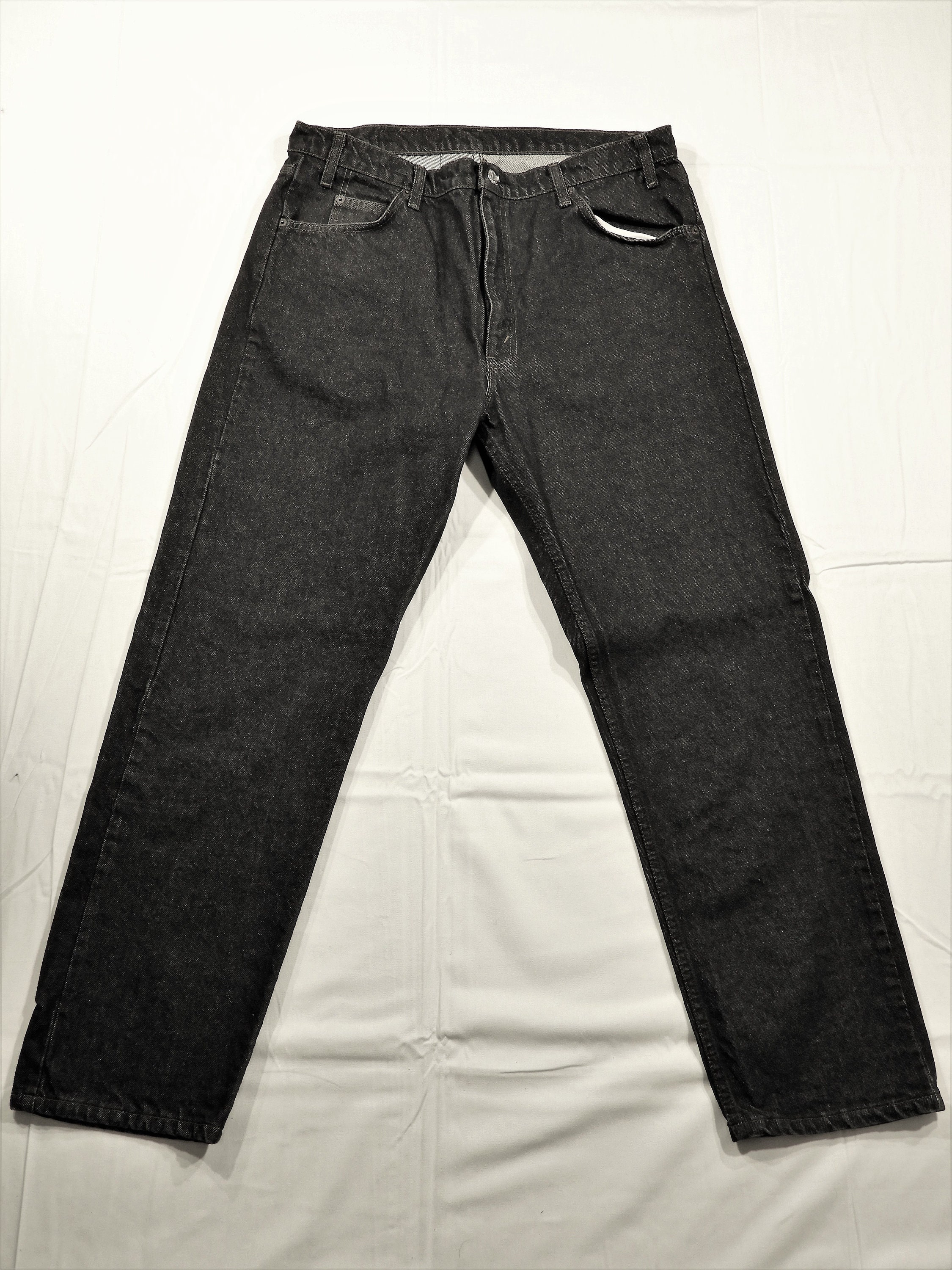 Vintage 505 Levi's, Black 1980s Jeans, Mens 36 x 30 Pants, High Rise ...