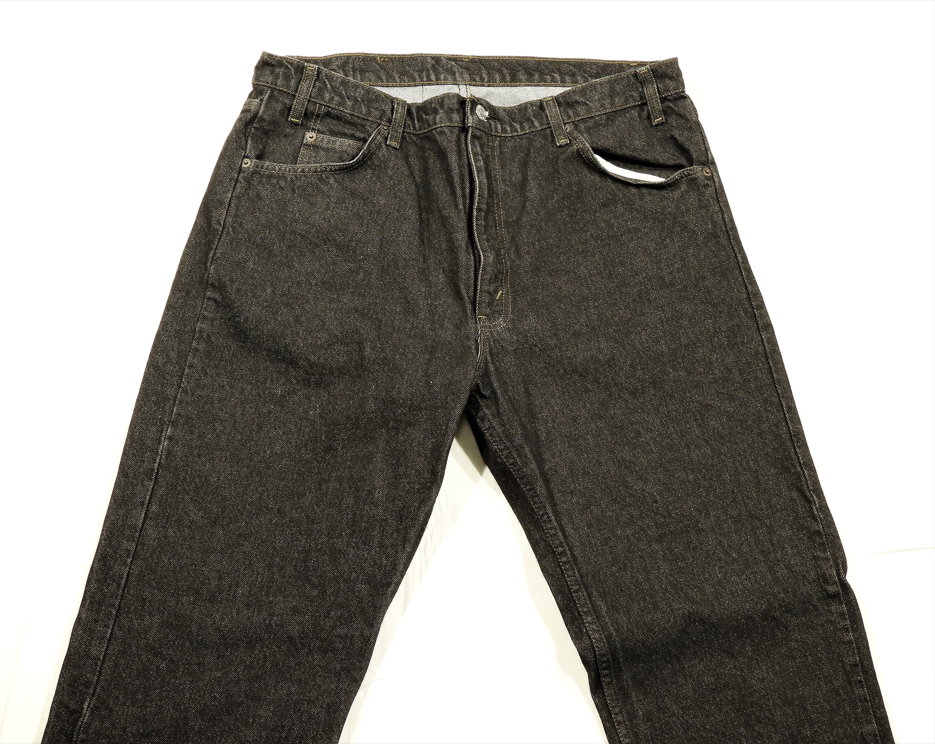 Vintage 505 Levi's, Black 1980s Jeans, Mens 36 x 30 Pants, High Rise ...