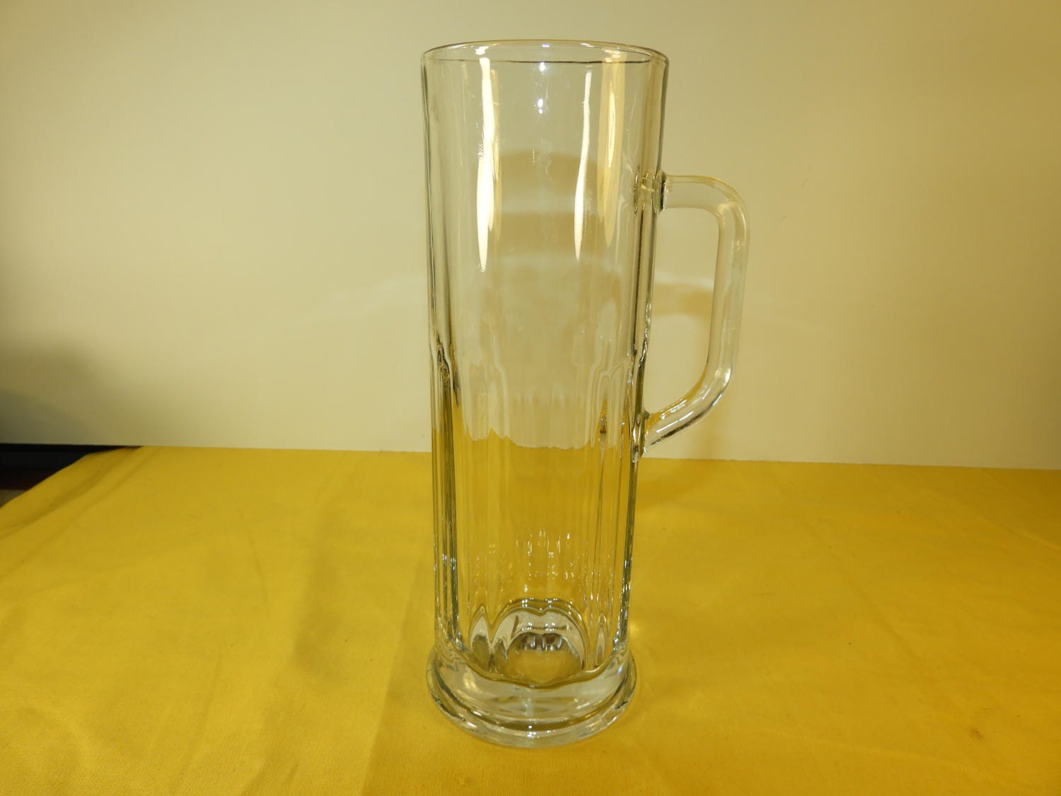 Vintage Libbey 9 Tall Glass Mug, Libbey Tall Mugs, Heavy Libbey Glass