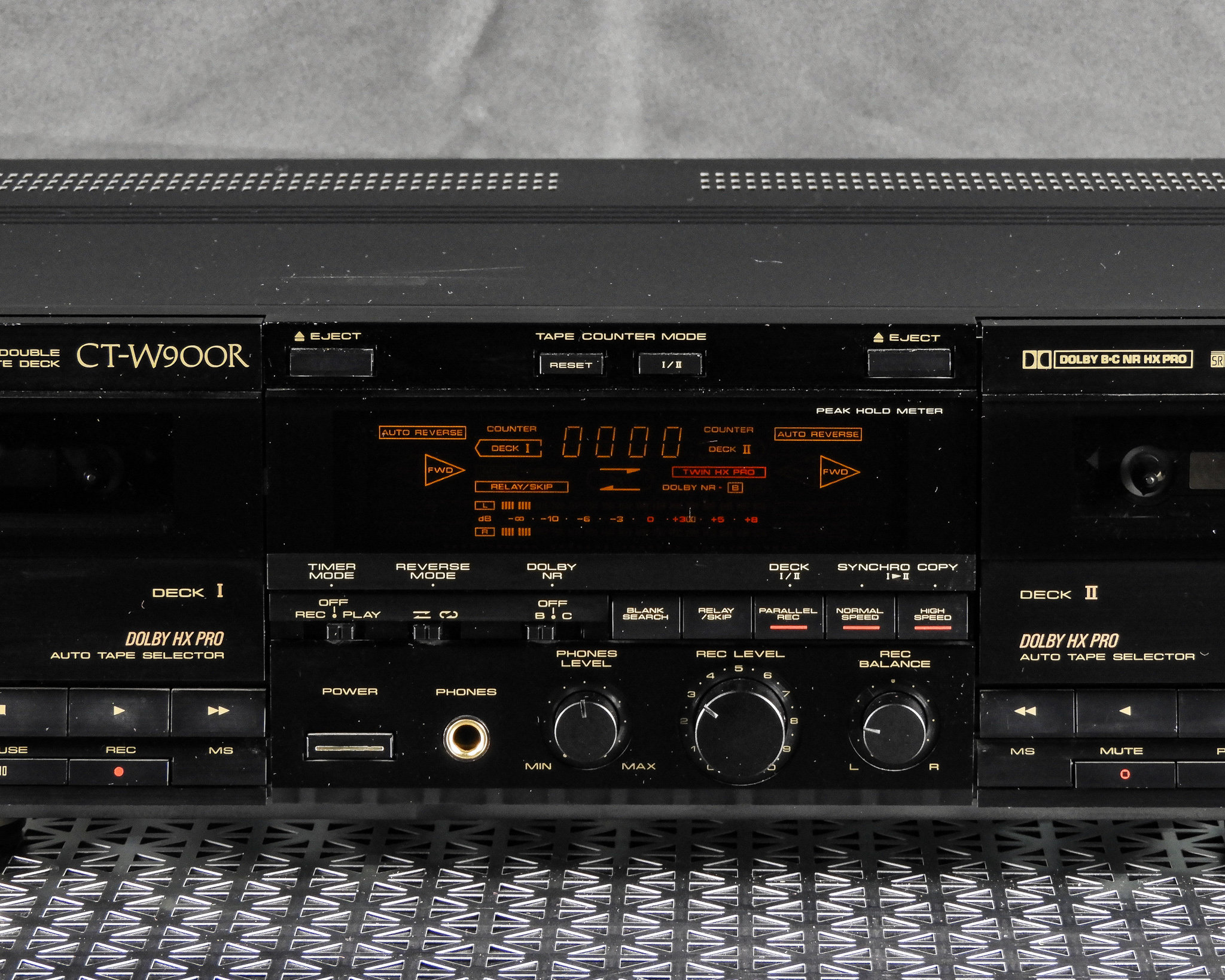 Vintage Pioneer Stereo, Dual Cassette, Tape Player, CTW900R Deck