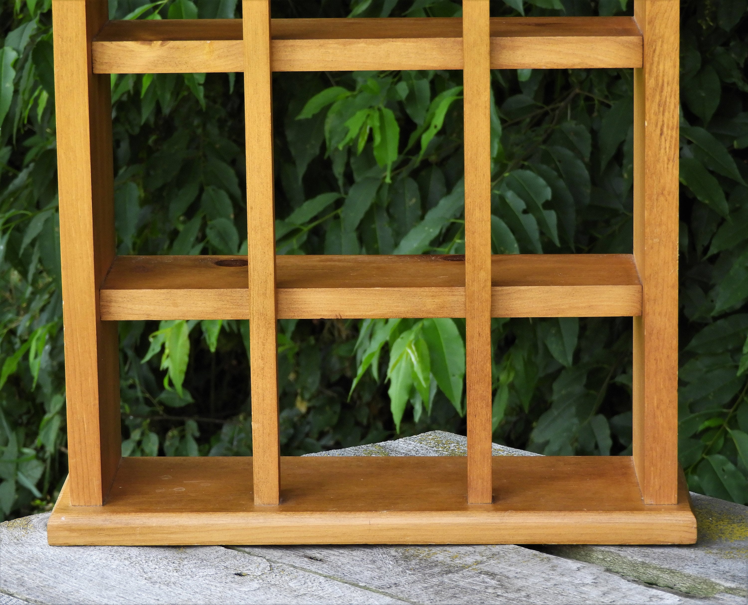 Vintage Wooden Shelf, Wall Hanging, Wood Display, Entryway ... Vintage Wooden Shelf, Wall Hanging, Wood Display, Entryway ... on Decorative Wall Sconces Shelf Lighting id=96649