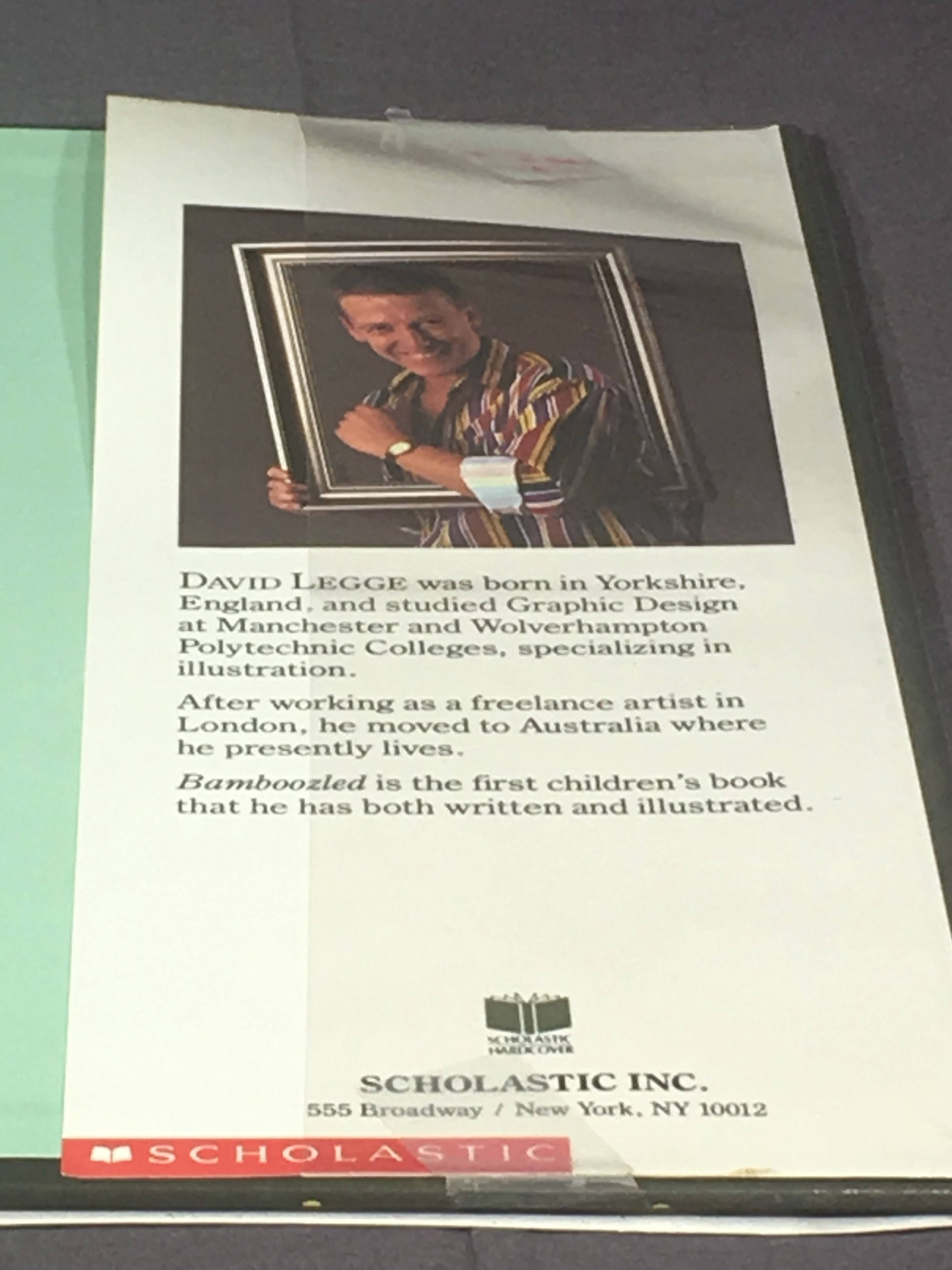 Vintage Childrens Book, Bamboozled by David Legge, 1994 Collectible