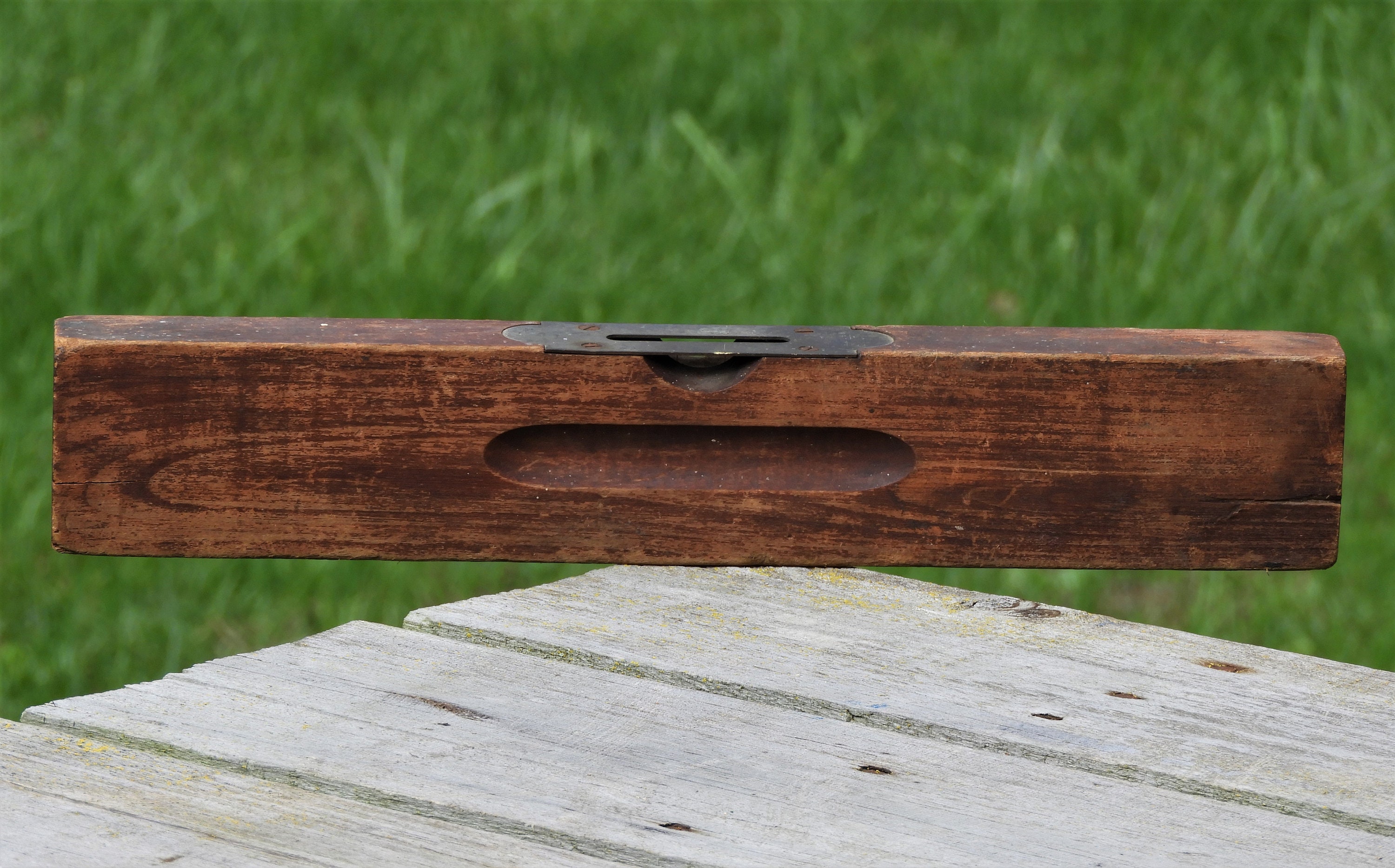 Antique Wooden Level Stanley Rule & Level Co 14 Inch Etsy