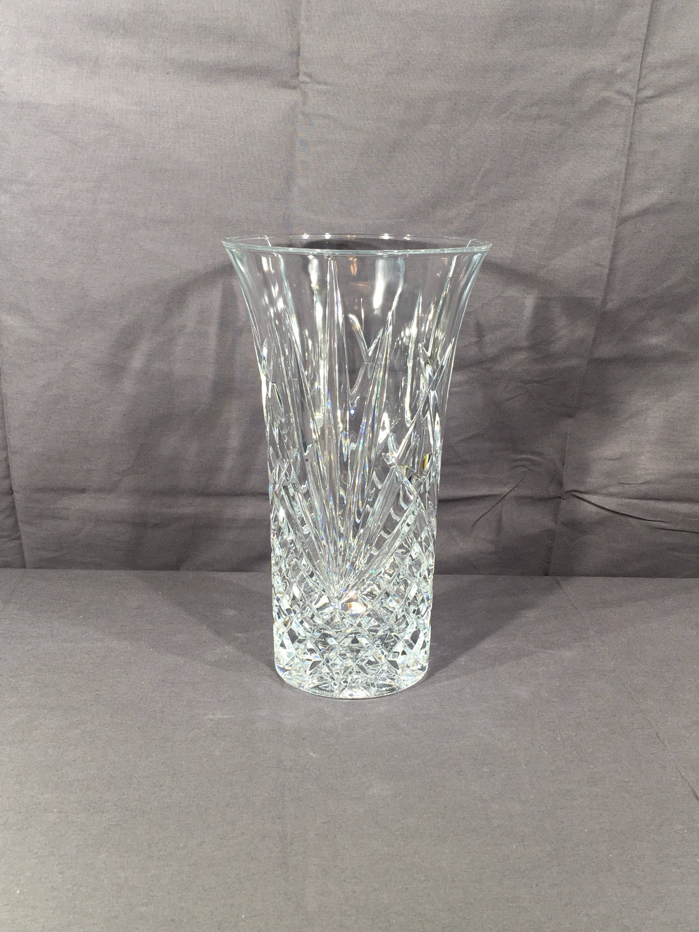 Vintage French Crystal Vase, J G Durand Cut Glass, Clear Vase