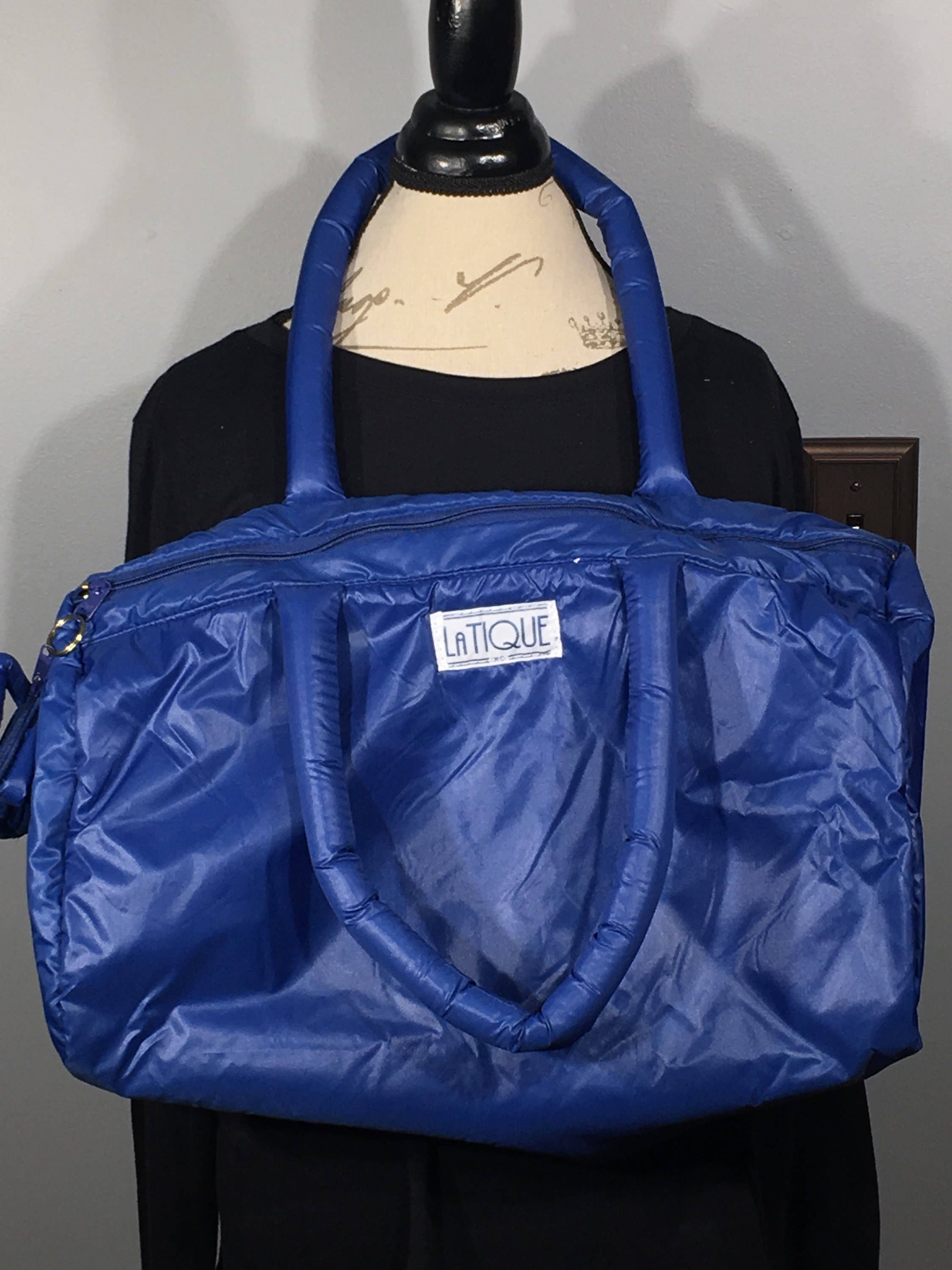 Vintage LaTique Parachute Bag, Very Rare Bag, 1980's Parachute Duffle