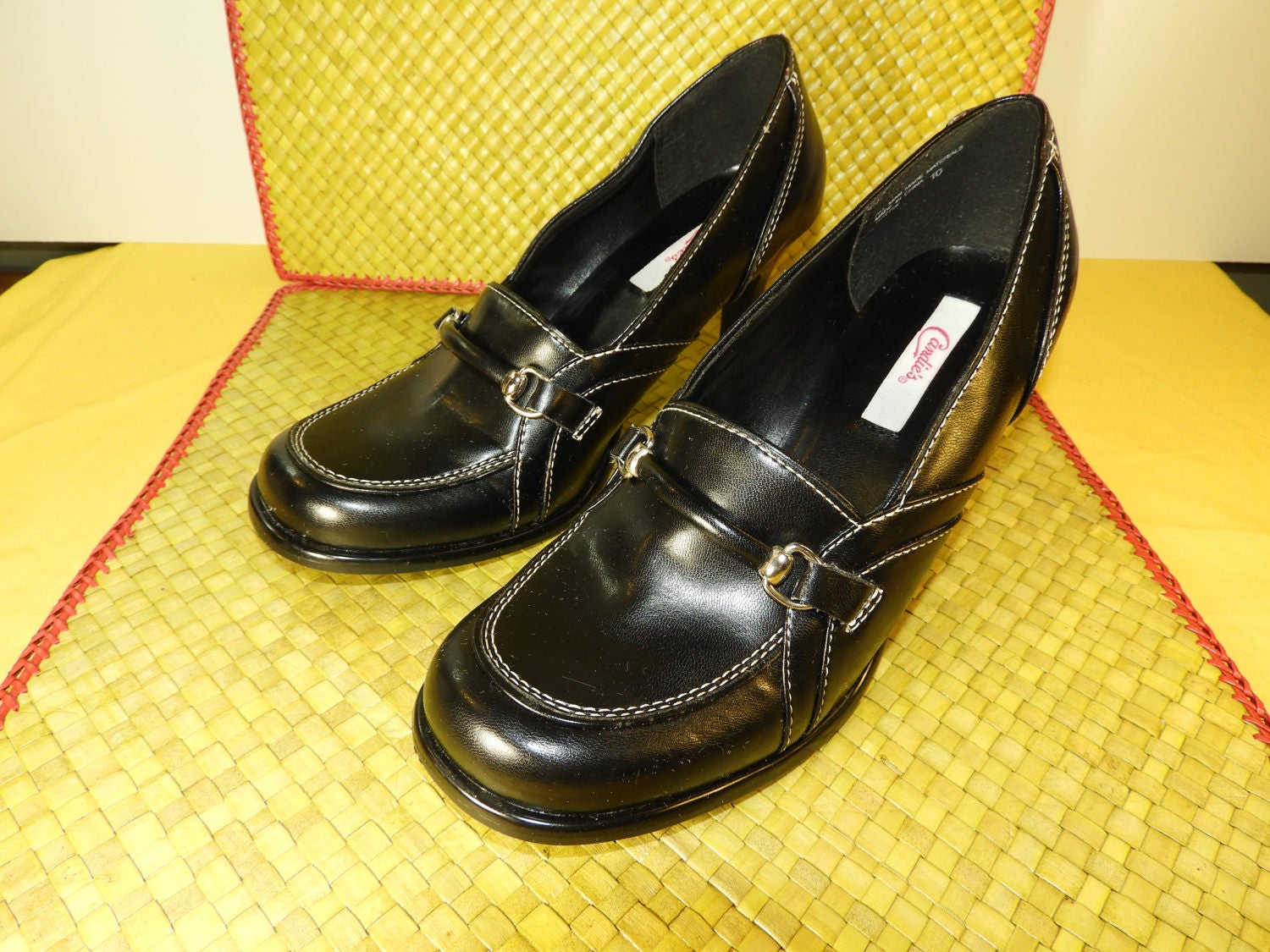 Vintage Candies Black Heels Pumps Size 10, Gottee Candies