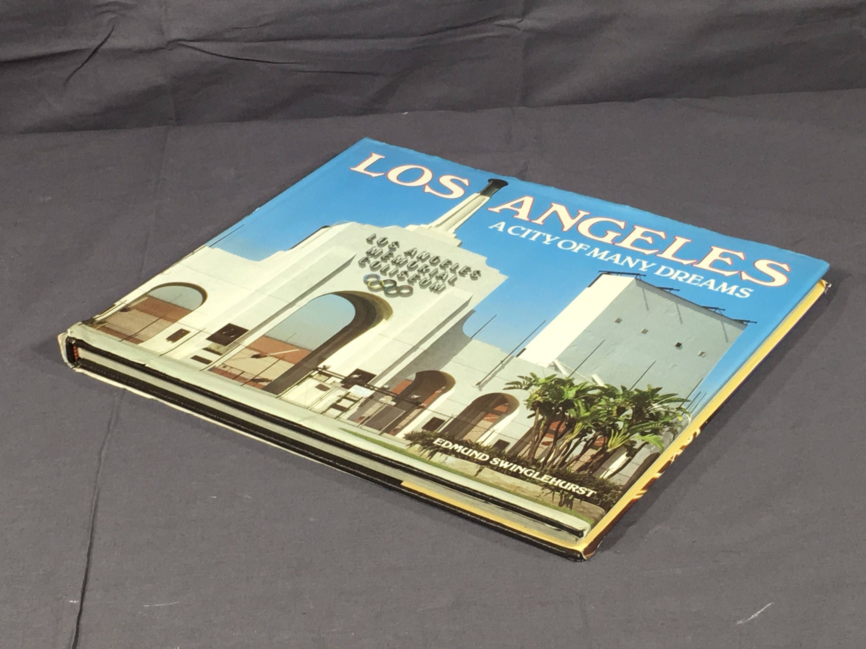 Vintage Los Angeles Book, 1984 City of Many Dreams Book, Decorative