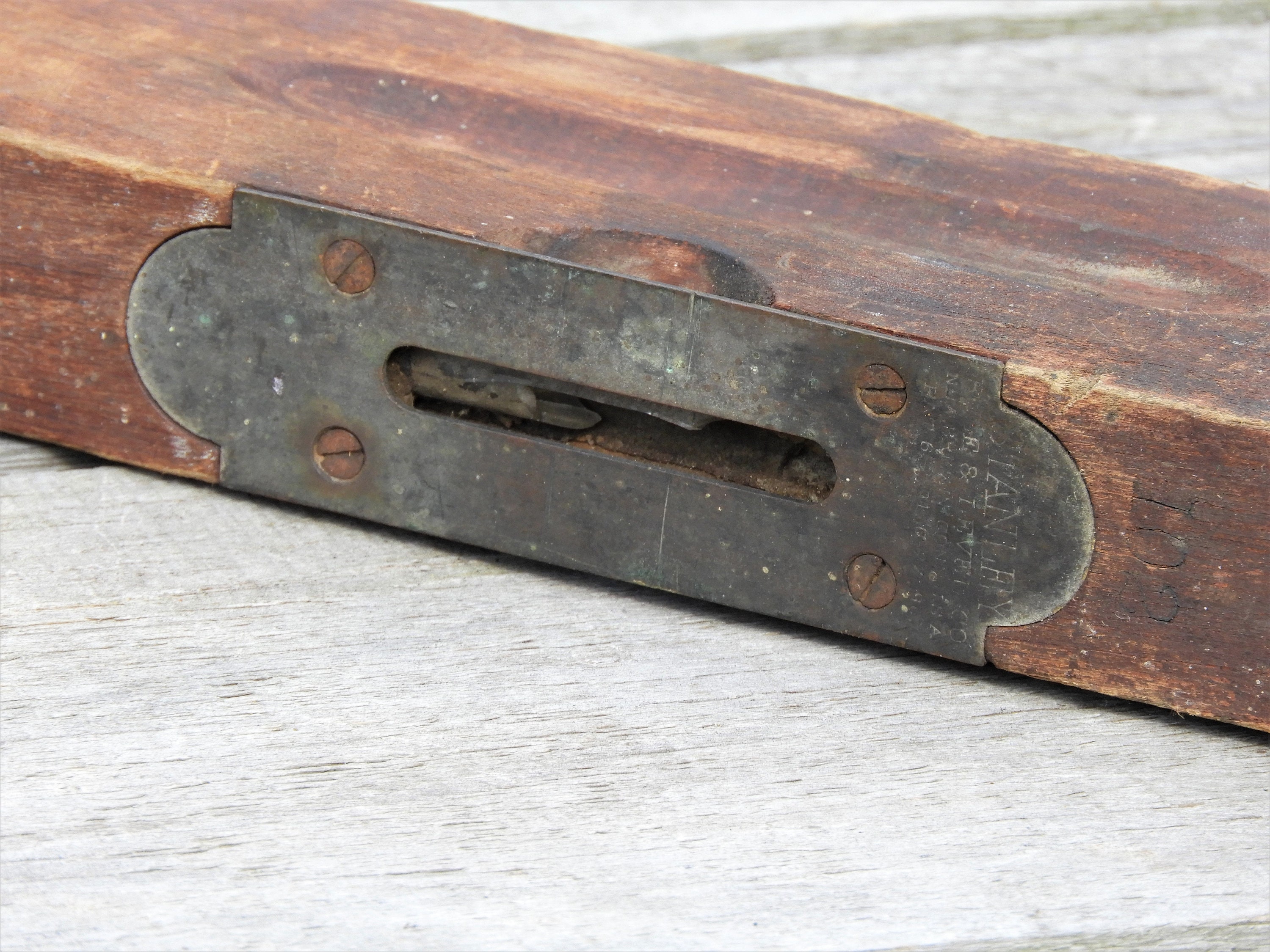 Antique Wooden Level Stanley Rule & Level Co 14 Inch Etsy