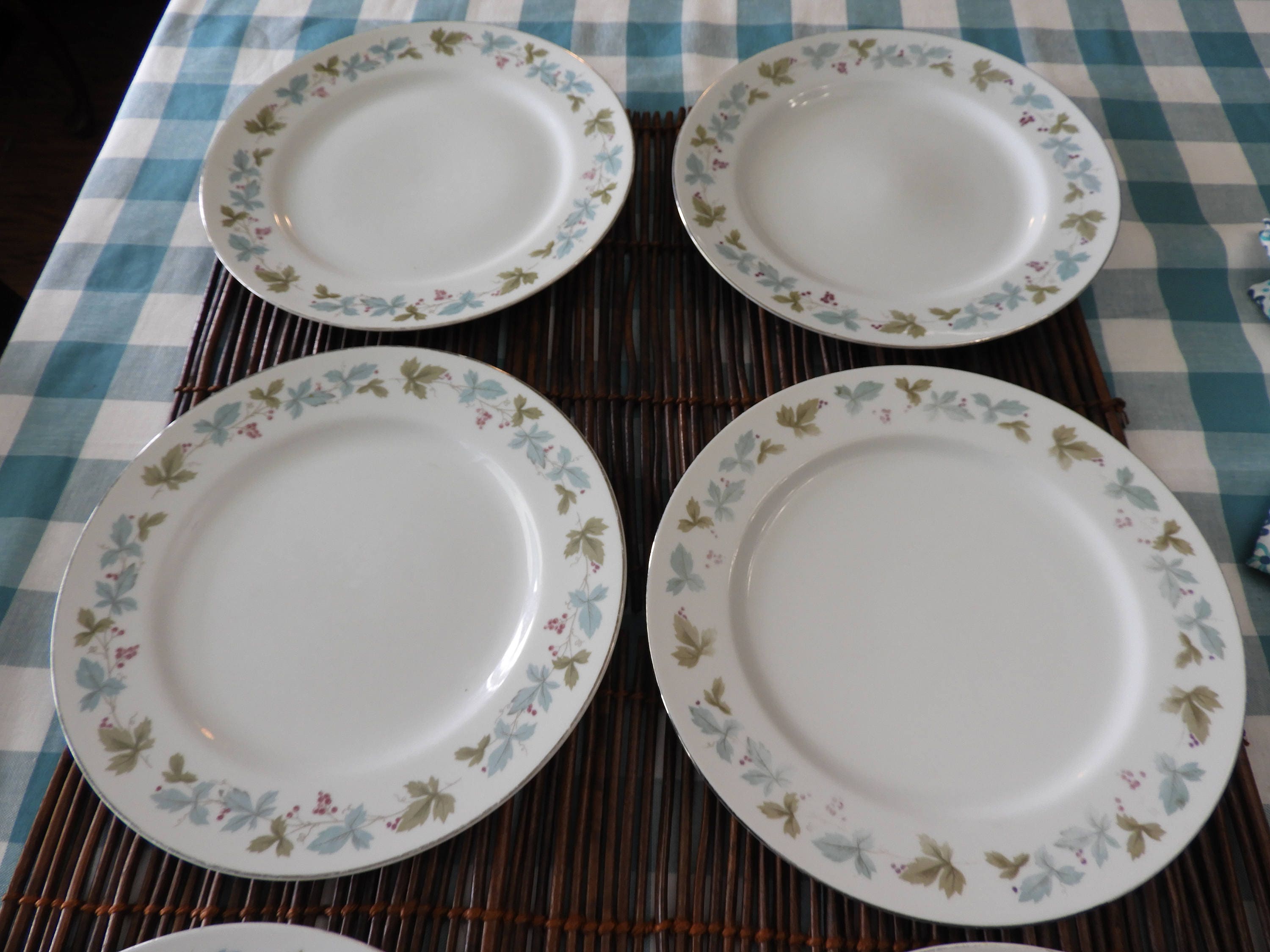 Vintage 1960's Fine China Plates (6), Wedding Plates, Vintage Porcelain