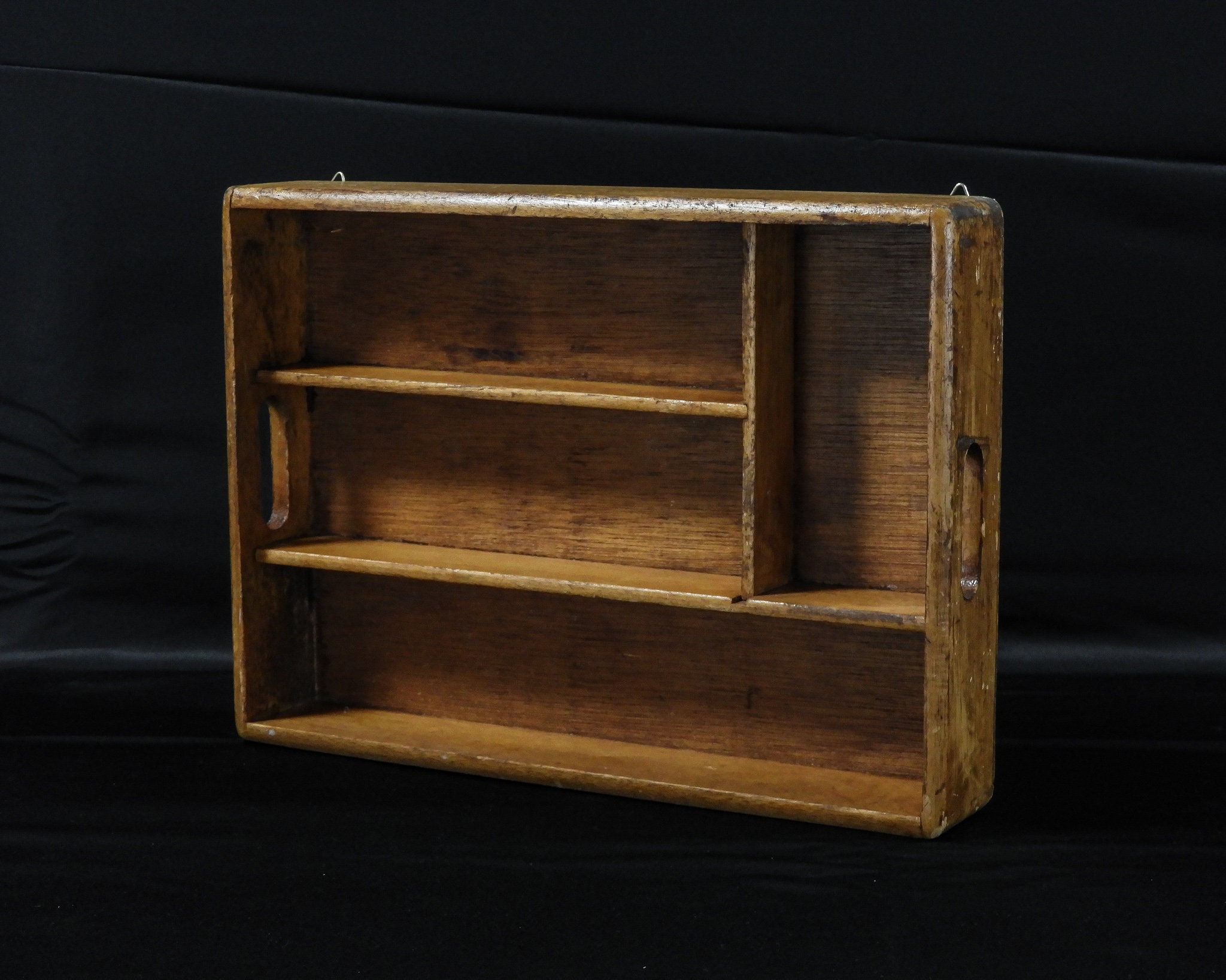 Vintage Wood Shelf, Wall Hanging, Cash Register Drawer, Serving Tray