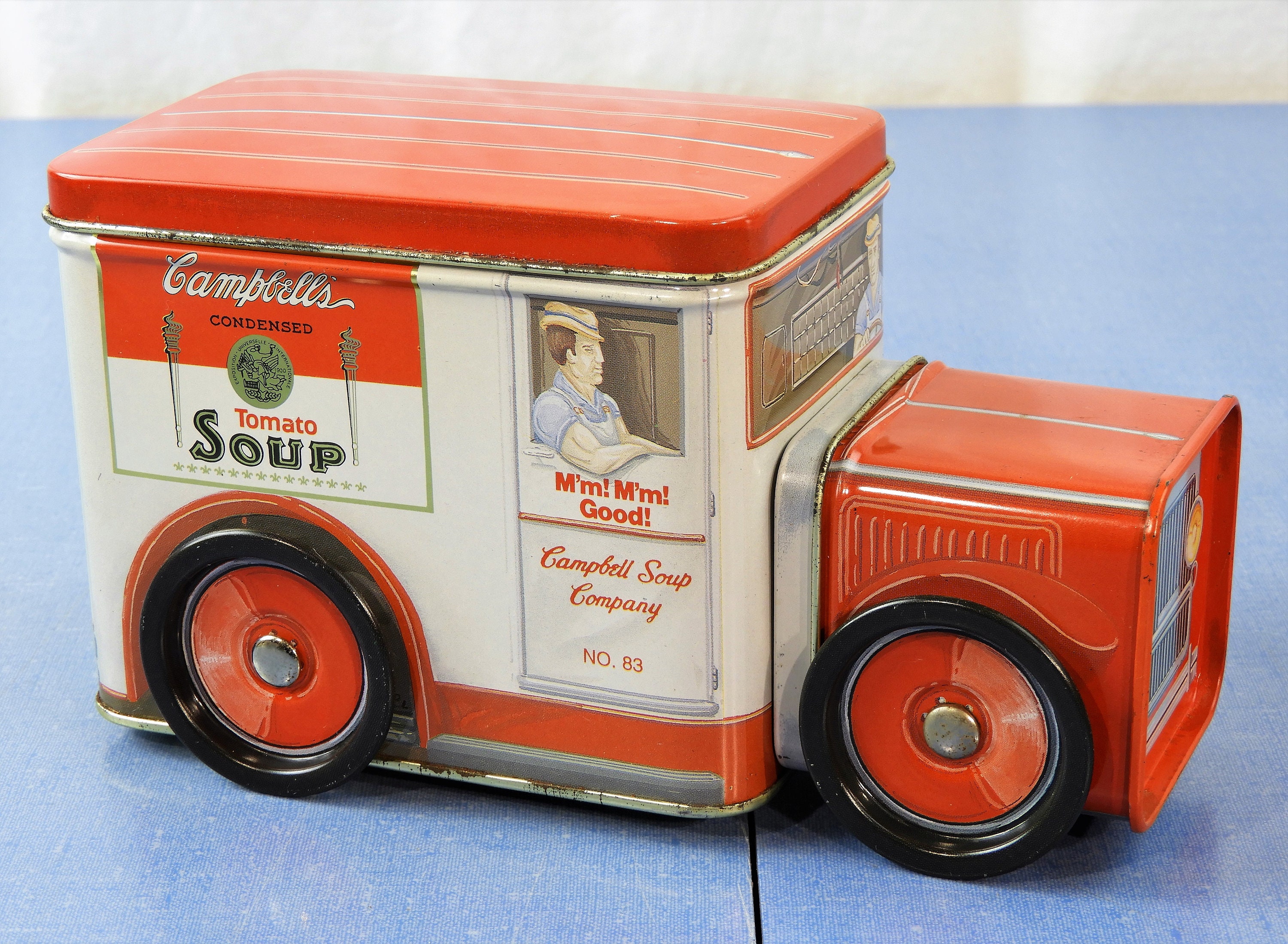 Vintage Truck Tin, Campbells Soup Box, Red & White Can, 1994