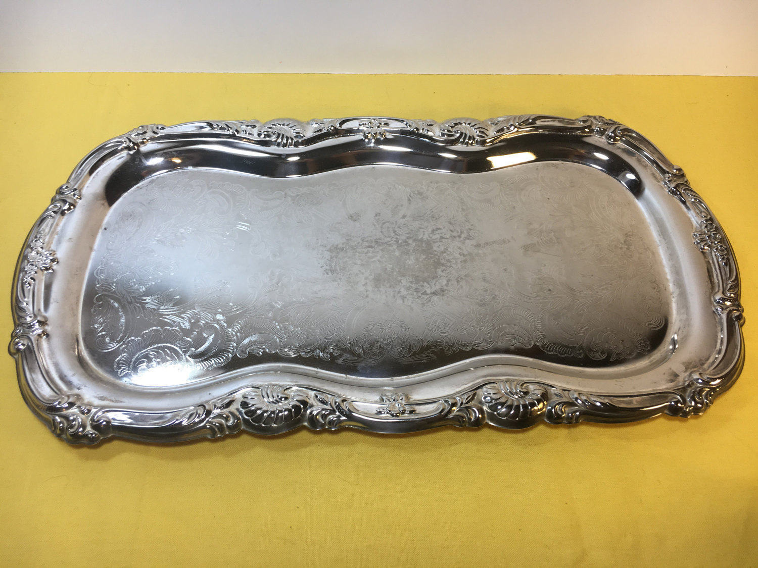 Vintage Platter Silver Plated, Silver Plated Server EP ON Steel Hong