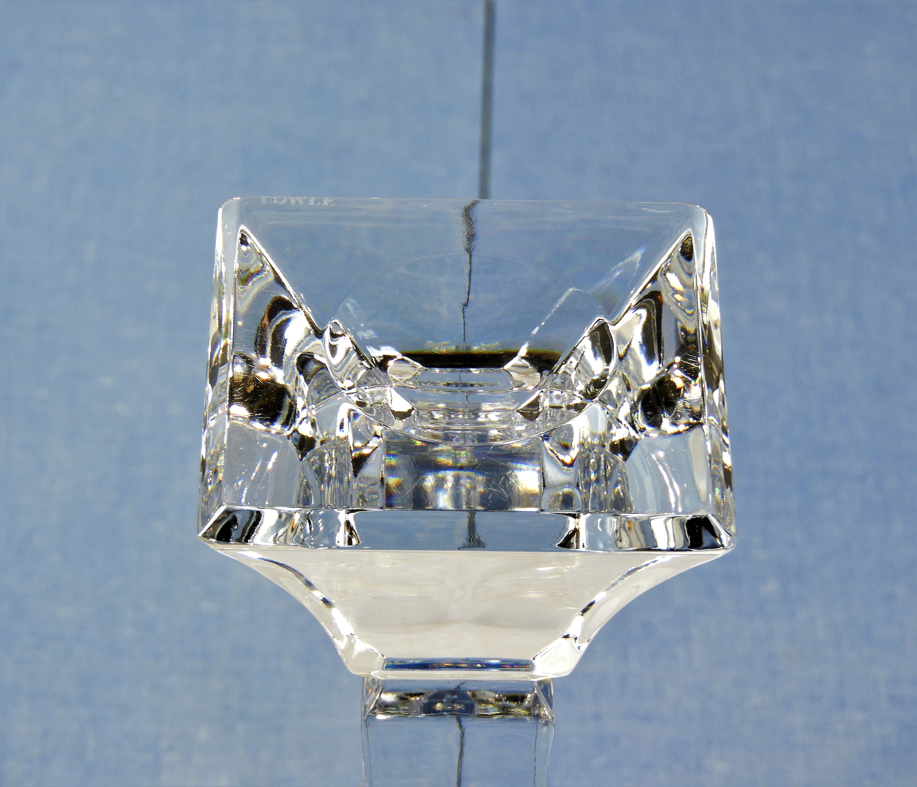 Vintage Towle Candlestick, Art Deco Candleholder, Crystal Candle Holder