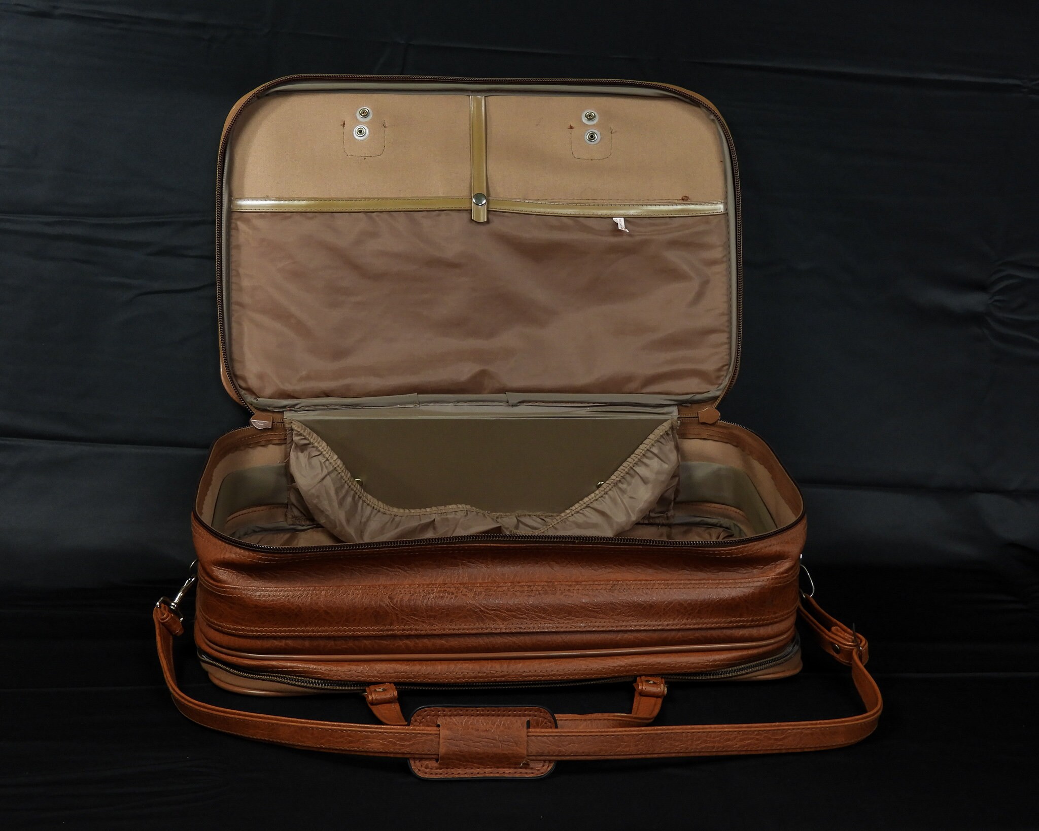 retro brown suitcase