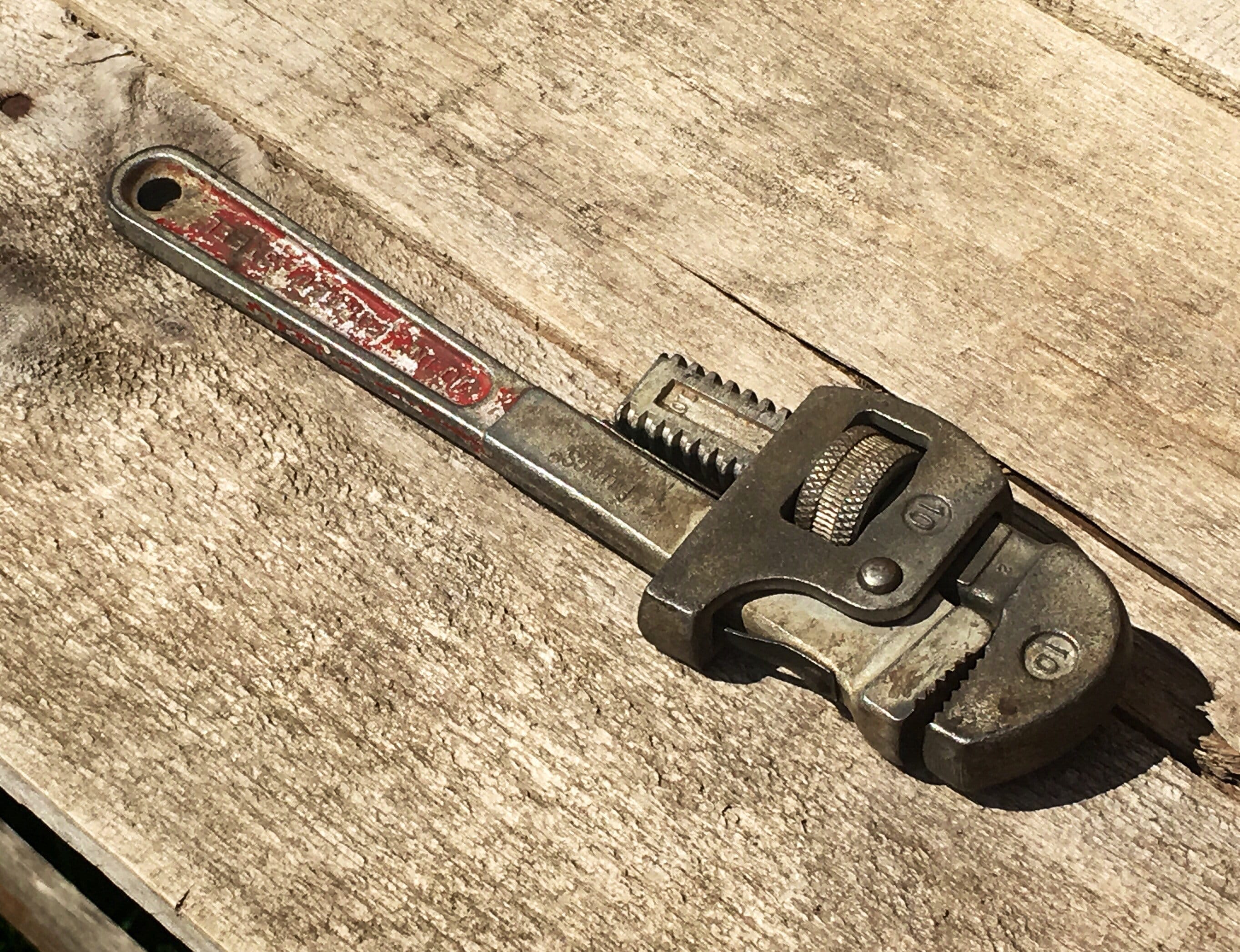 Vintage Billings Pipe Wrench 10 Plumbers Tool Silver & Etsy
