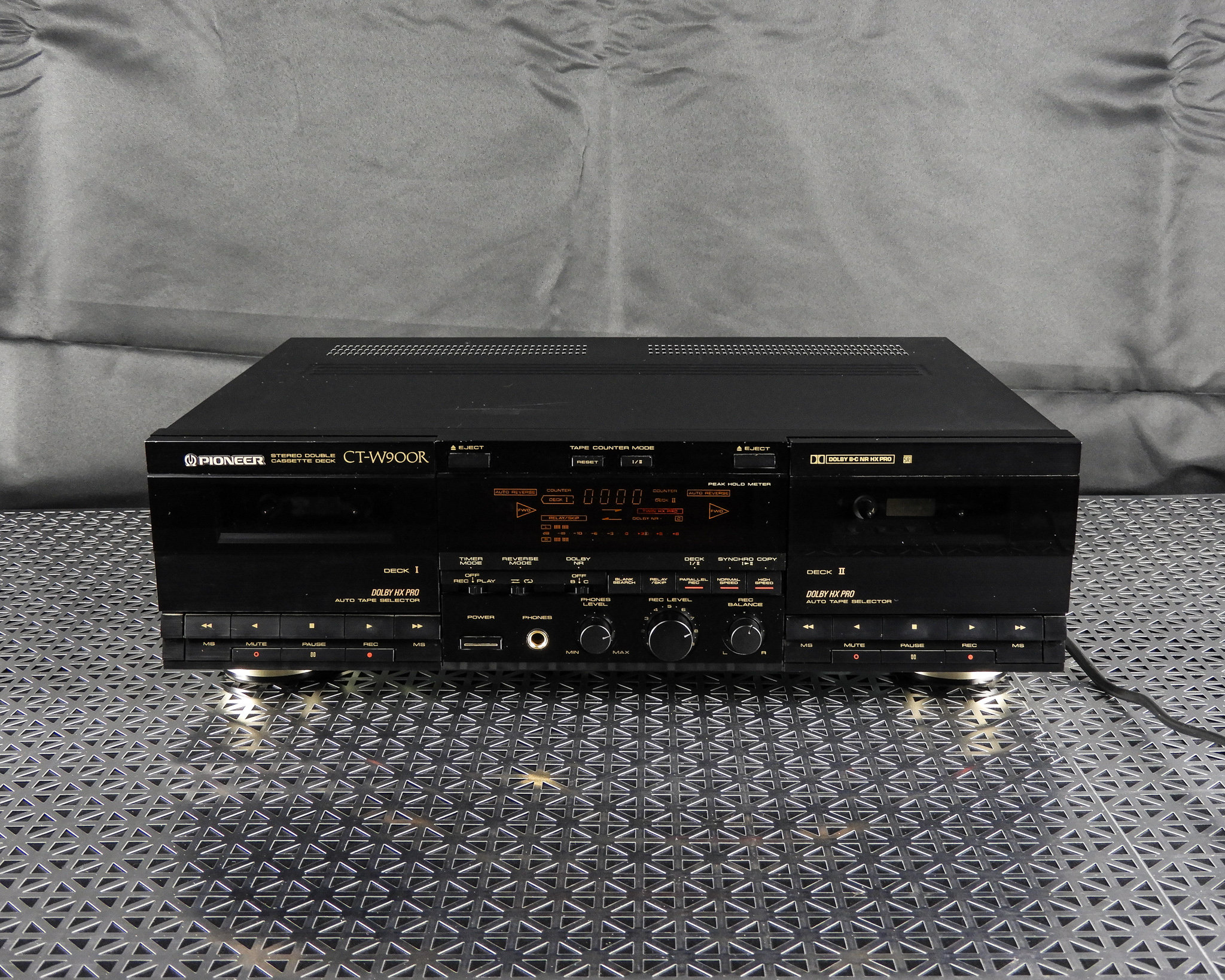 Vintage Pioneer Stereo, Dual Cassette, Tape Player, CTW900R Deck