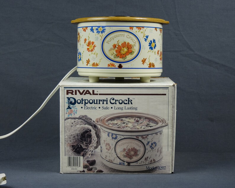 Vintage Potpourri Crock 1987 Rival Model 3207 Incense Etsy