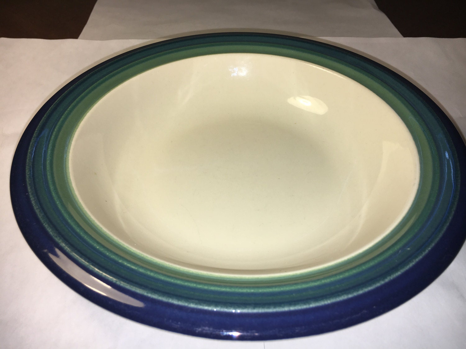 Vintage Pfaltzgraff Bowl, Ocean Breeze Soup Bowl, Collectors Soup Bowl, Decorative Blue Green