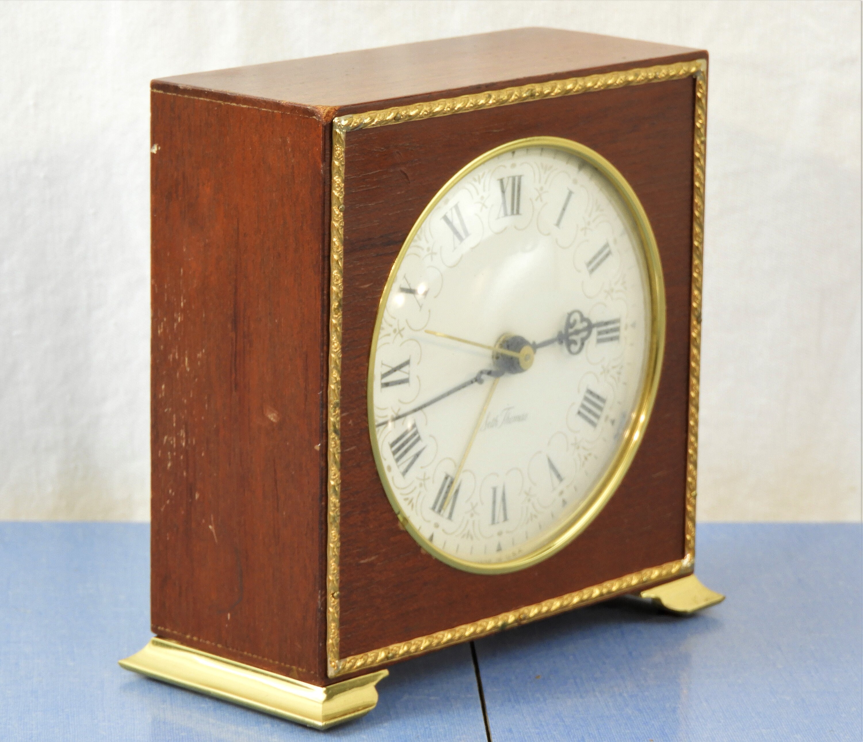 Vintage Mantle Clock, 1970's Seth Thomas, Electric Alarm, Model SS7 Q