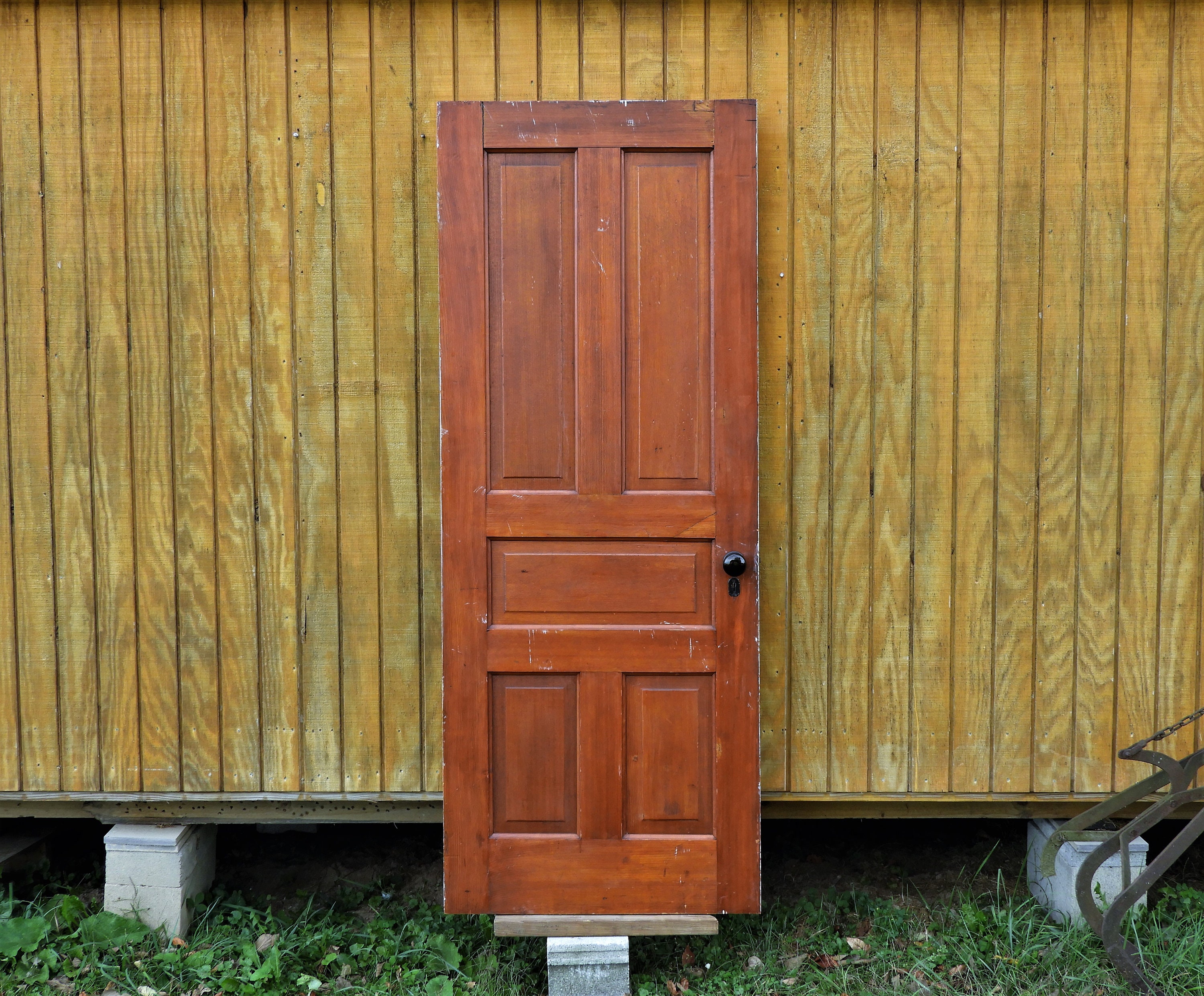 Antique Interior Door Architectural Salvage Solid Wood