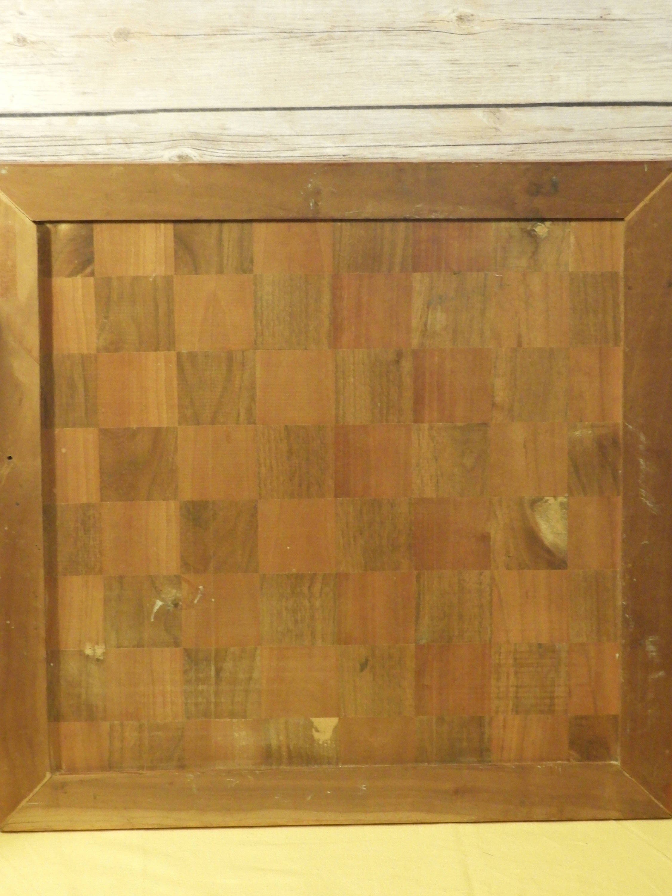 Vintage Wooden Checkerboard, Game Room Wall Decor, Wood ...