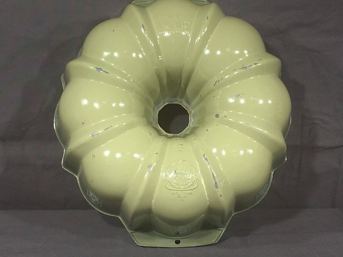 Vintage Bundt Pan Nordic Ware Best Bundt Gray Green Etsy