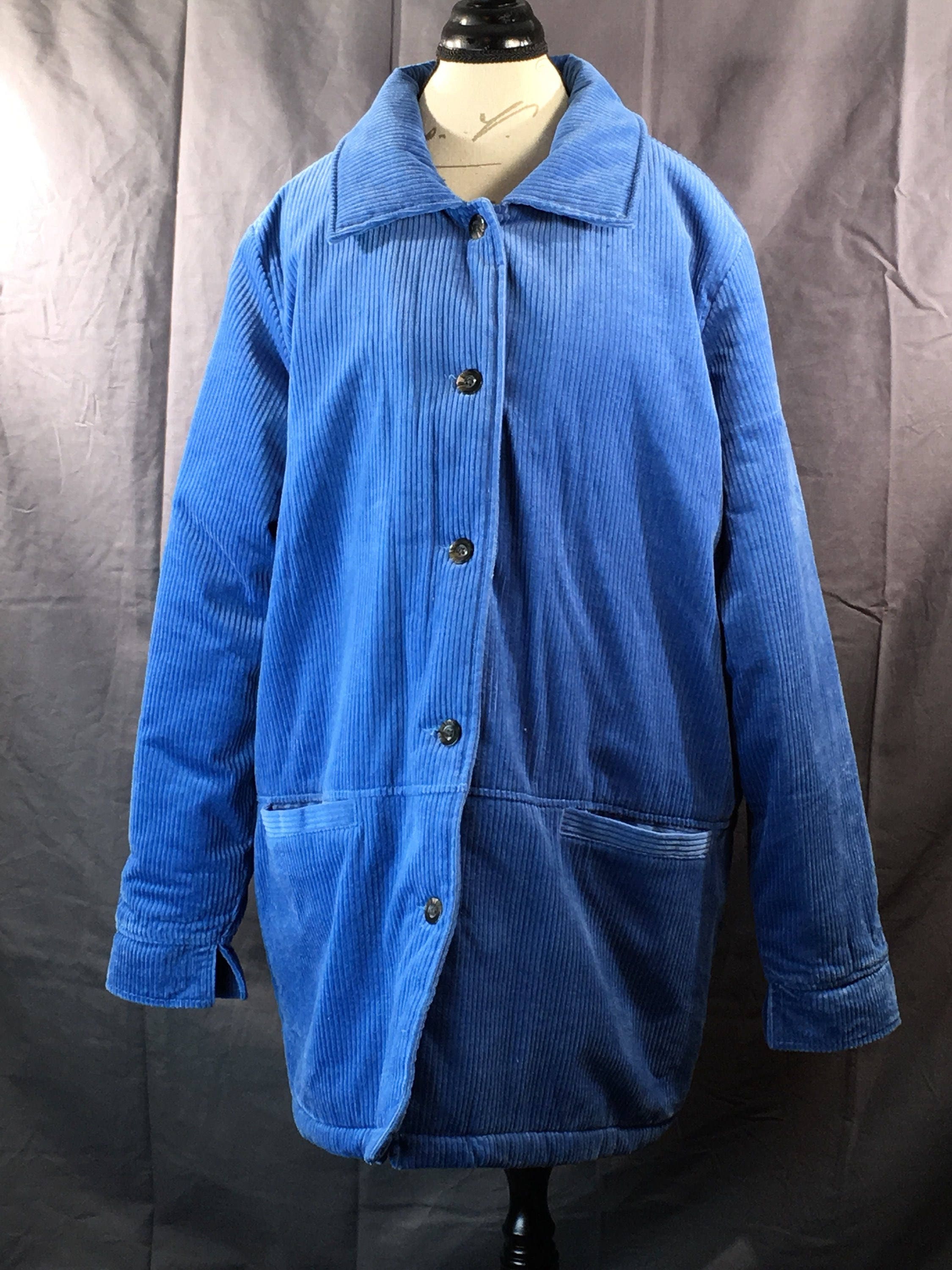 Vintage Womens Size XLG Coat, Blair Corduroy Style Winter Coat, Womens