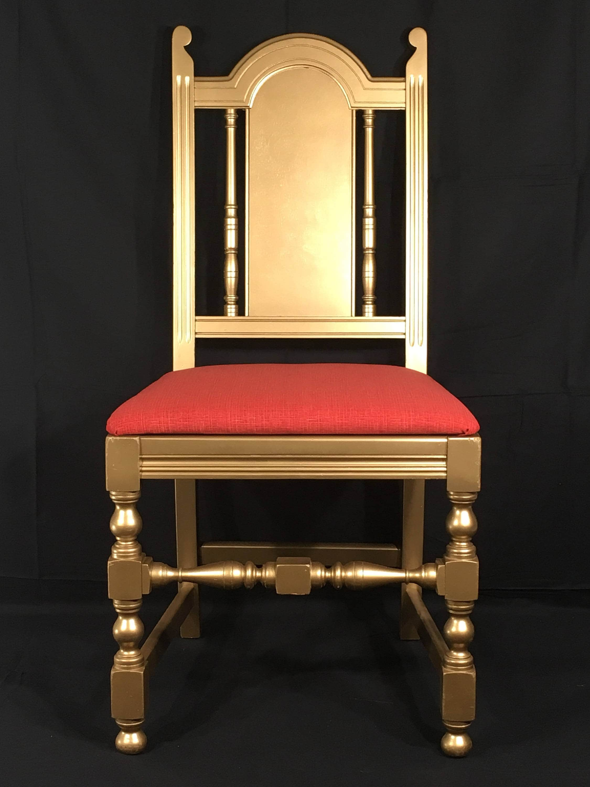 Antique William & Mary Chairs (2), Gold and Red Decorative ...